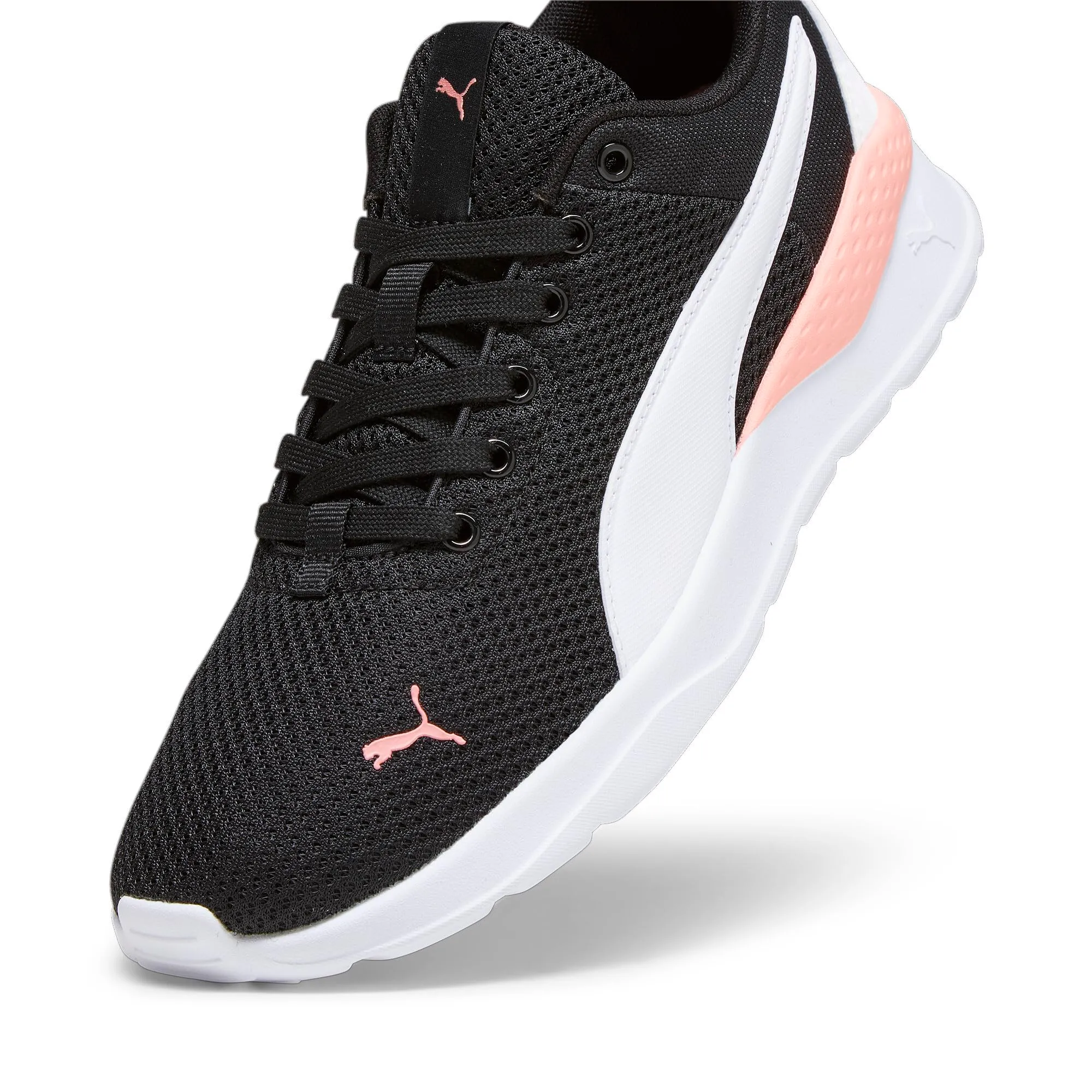 PUMA Anzarun Lite Unisex Sneakers - Puma Black Puma White Peach Smoothie, 41 EU - immagine 6