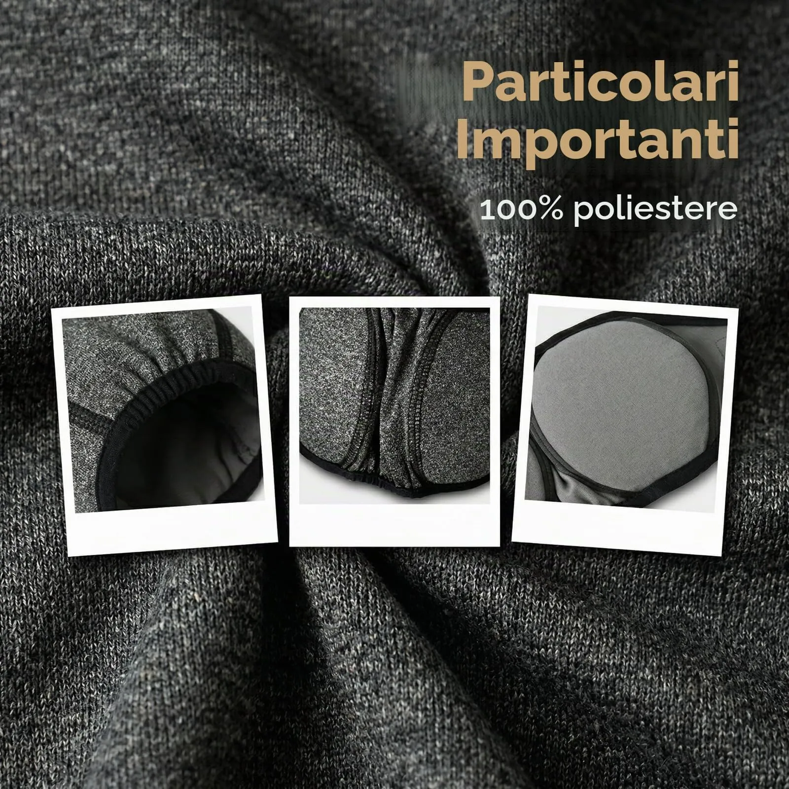 Naapesi Paraorecchie Antirumore per Cani, Fascia Elastica Calmante per Ansia, Bagno e Toelettatura, Grigio, L - immagine 7