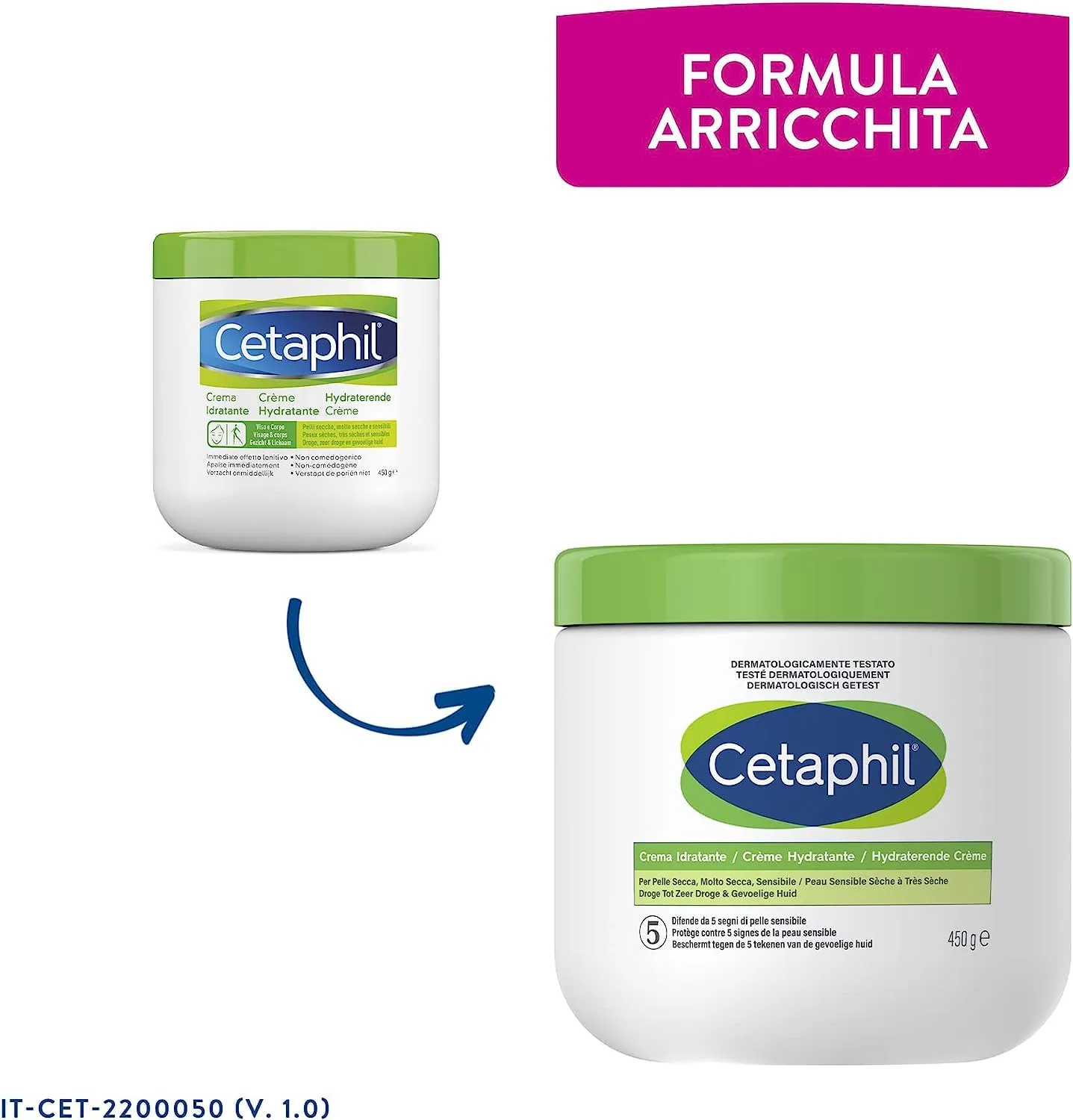 Cetaphil Crema Idratante 450g Duo Pack - immagine 3