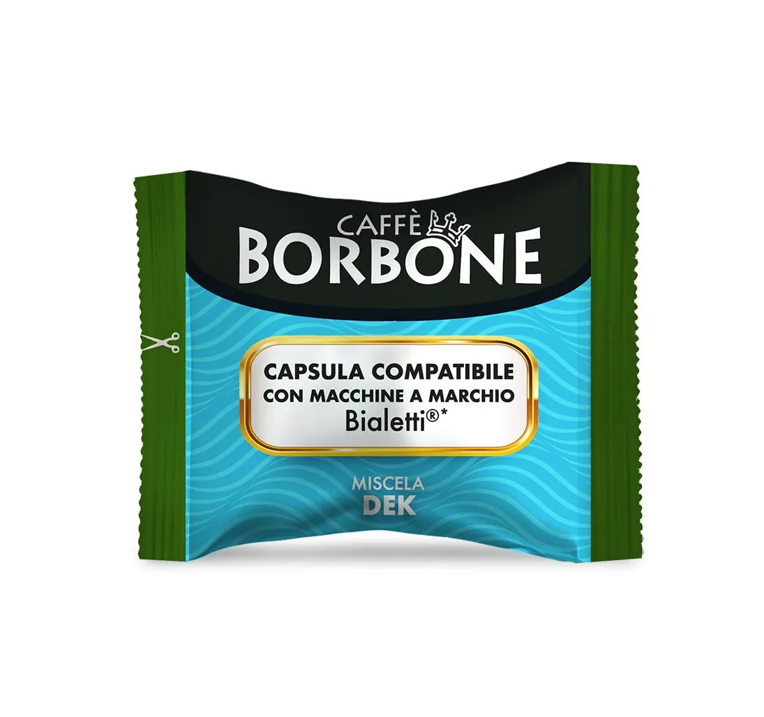 Caffè Borbone Miscela Decaffeinata, 100 Capsule Compatibili Bialetti - immagine 2
