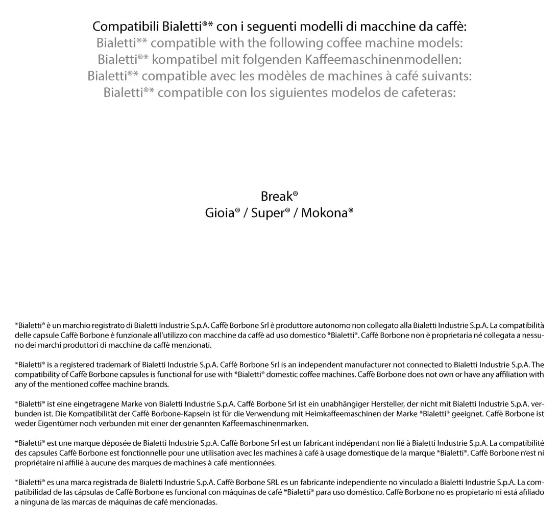 Caffè Borbone Miscela Decaffeinata, 100 Capsule Compatibili Bialetti - immagine 6
