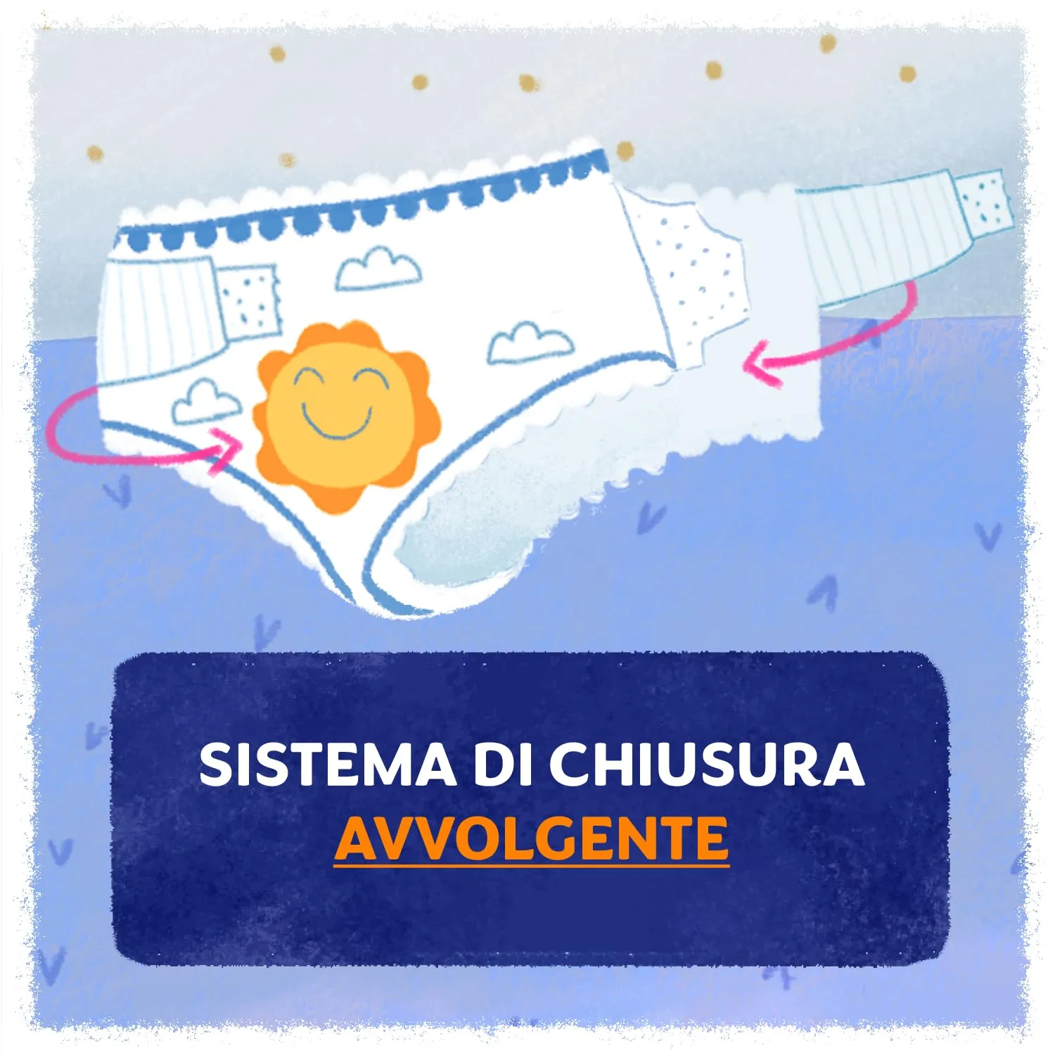 Pampers Sole e Luna Pannolini Extralarge, Taglia 6 (15-30 kg), 78 Pannolini - immagine 3