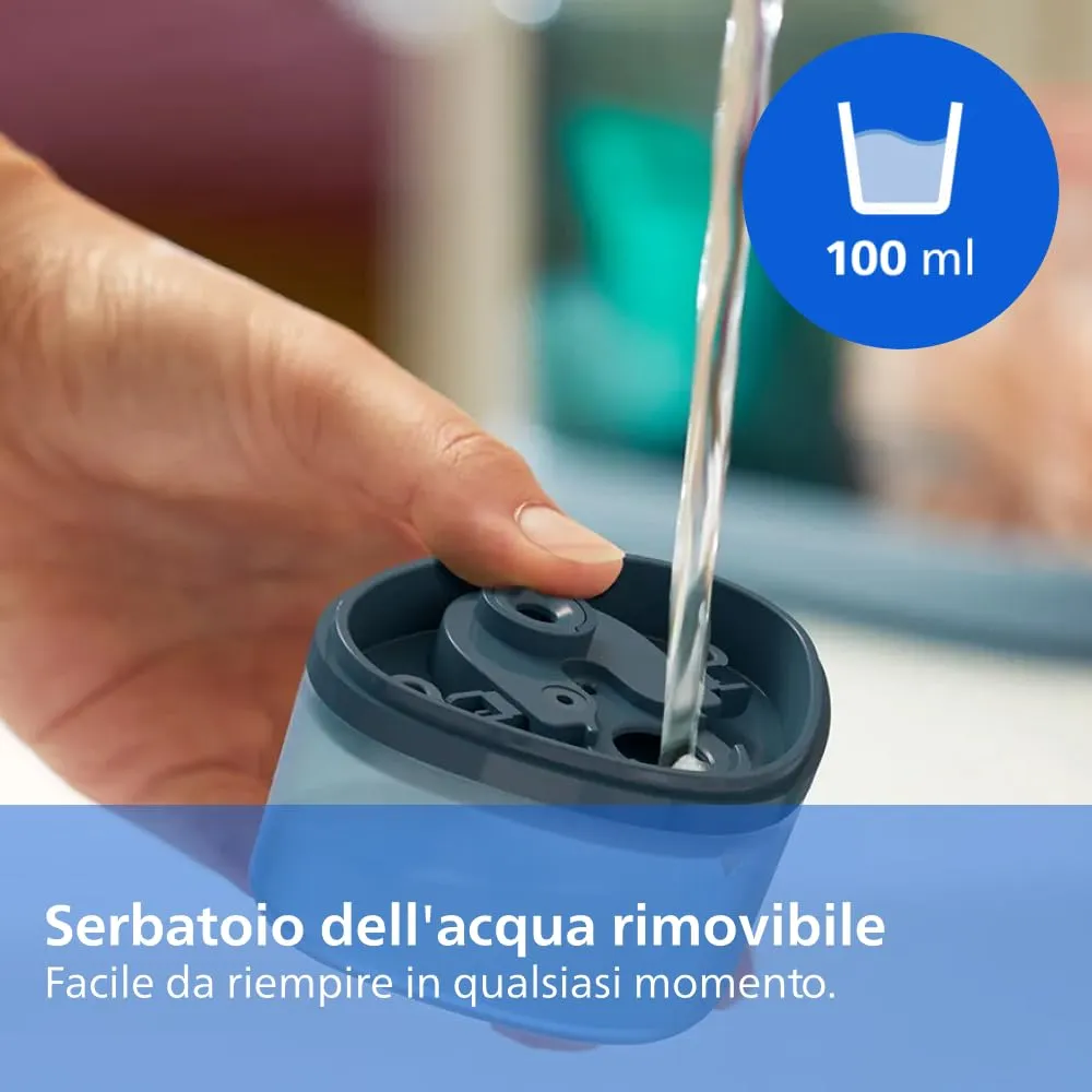 Philips 3000 Ferro da Stiro Verticale a Vapore Pieghevole, 20 g/min, 1000W, Blu - immagine 9