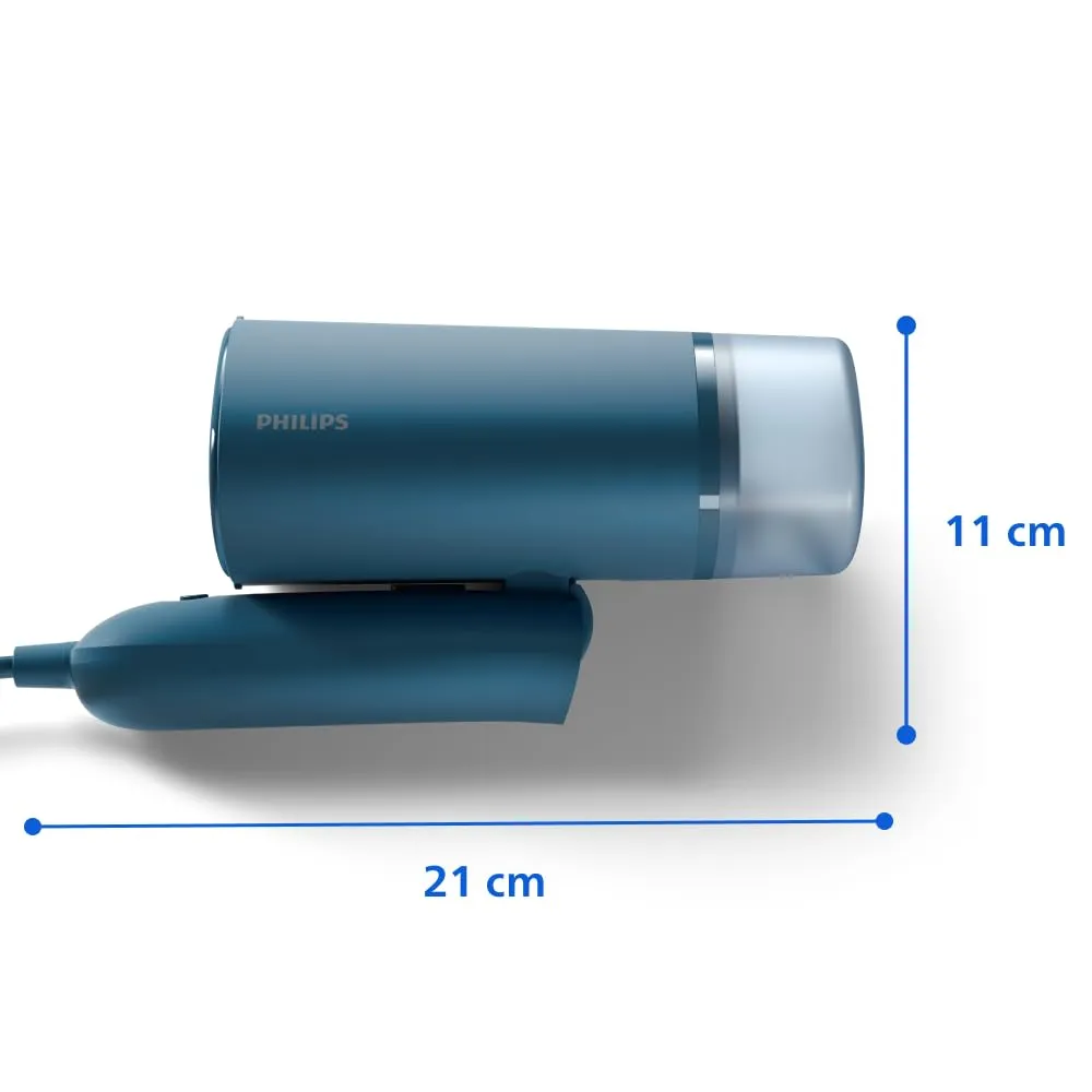 Philips 3000 Ferro da Stiro Verticale a Vapore Pieghevole, 20 g/min, 1000W, Blu - immagine 12