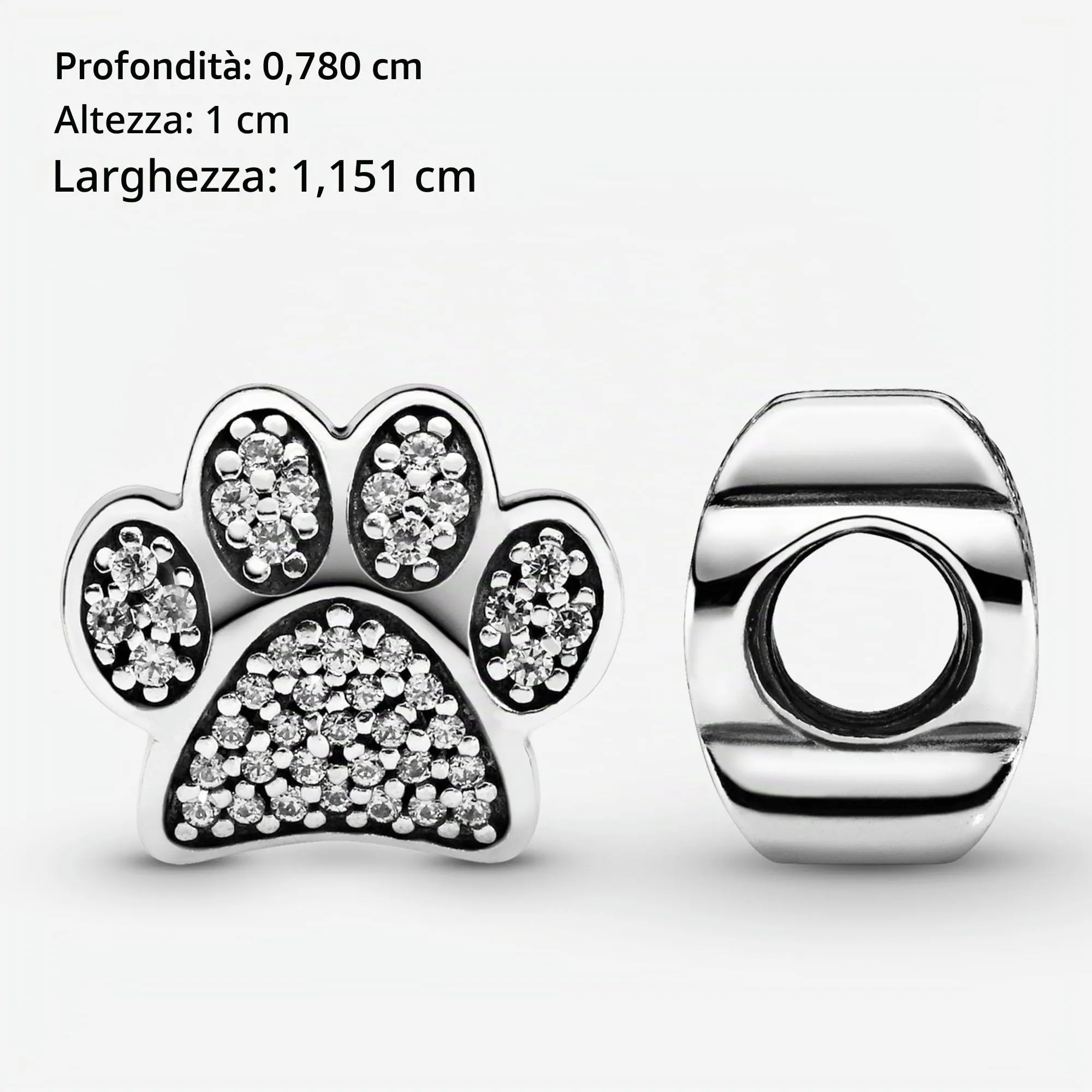 Pandora Passions Ciondolo in argento con zampa brillante con zirconia cubica - immagine 7
