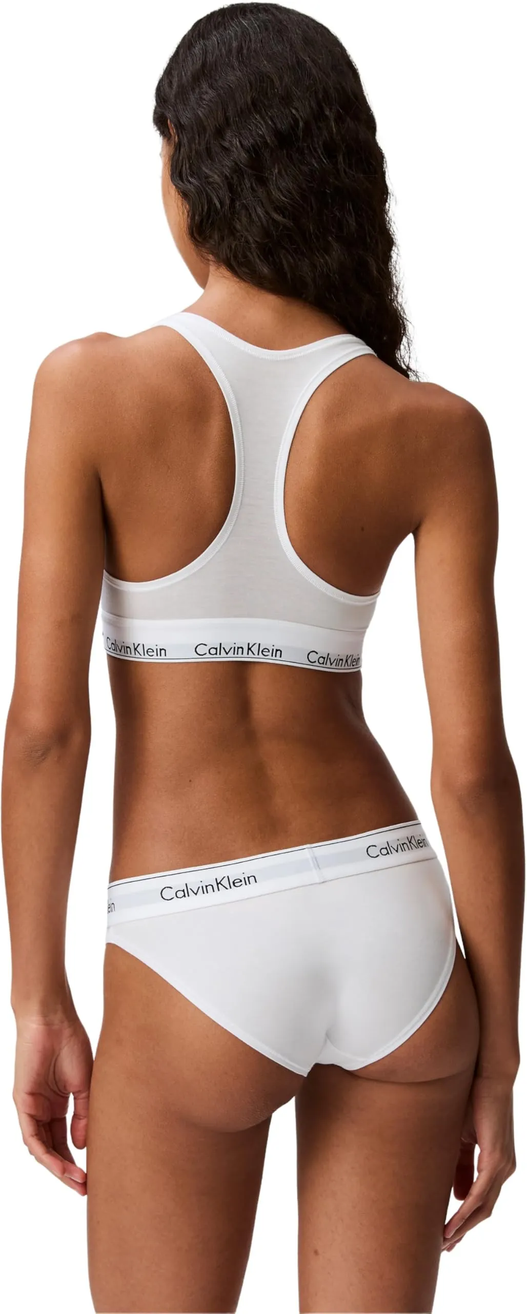 Calvin Klein Donna Reggiseno a Bralette Unlined Sportivo, Bianco, S - immagine 2