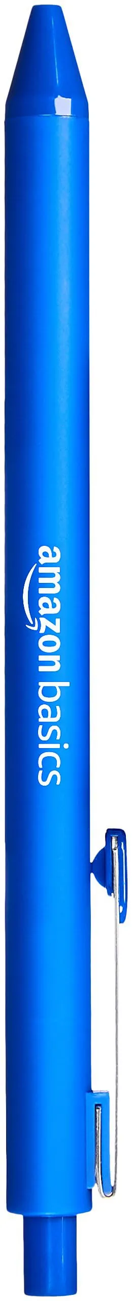 Amazon Basics Penne a Sfera Retrattili con Impugnatura Morbida, Blu, Confezione da 12 - immagine 3