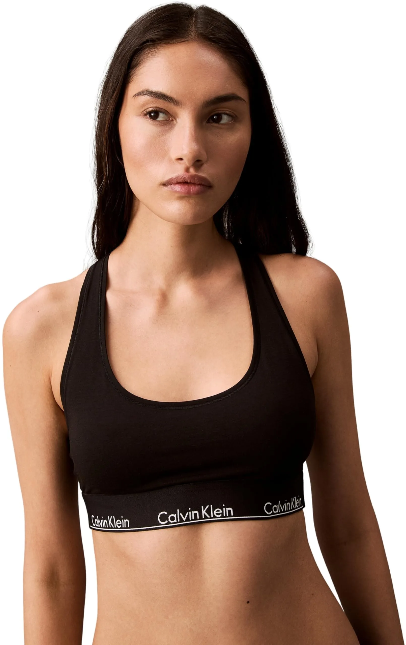 Calvin Klein Donna Reggiseno a Bralette Unlined Sportivo, Nero, XS - immagine 1