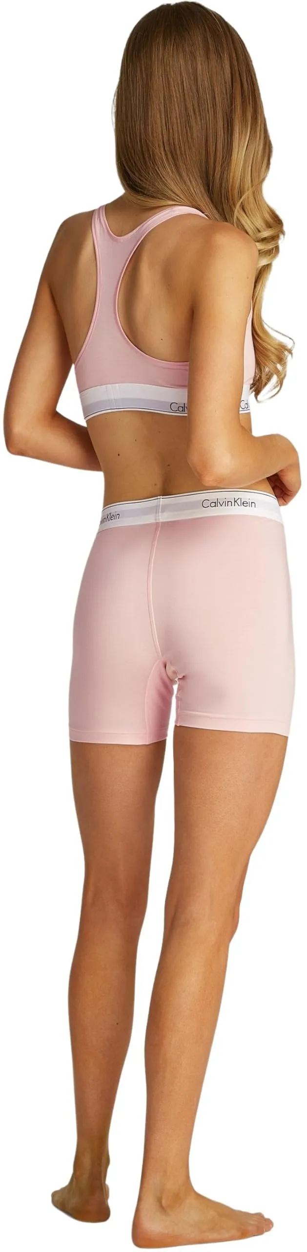 Calvin Klein Donna Reggiseno a Bralette Unlined Sportivo, Buff Pink, S - immagine 2