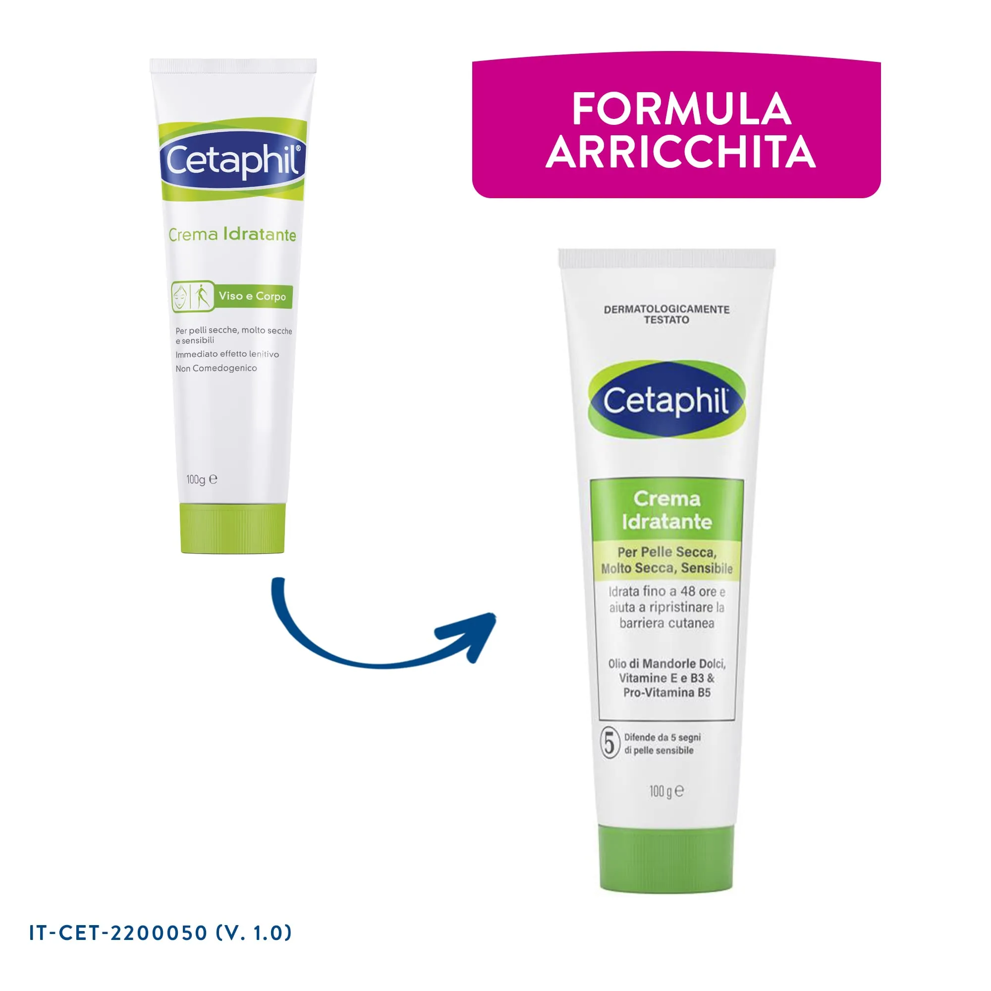 Cetaphil Crema Idratante Viso e Corpo, 100g - immagine 3