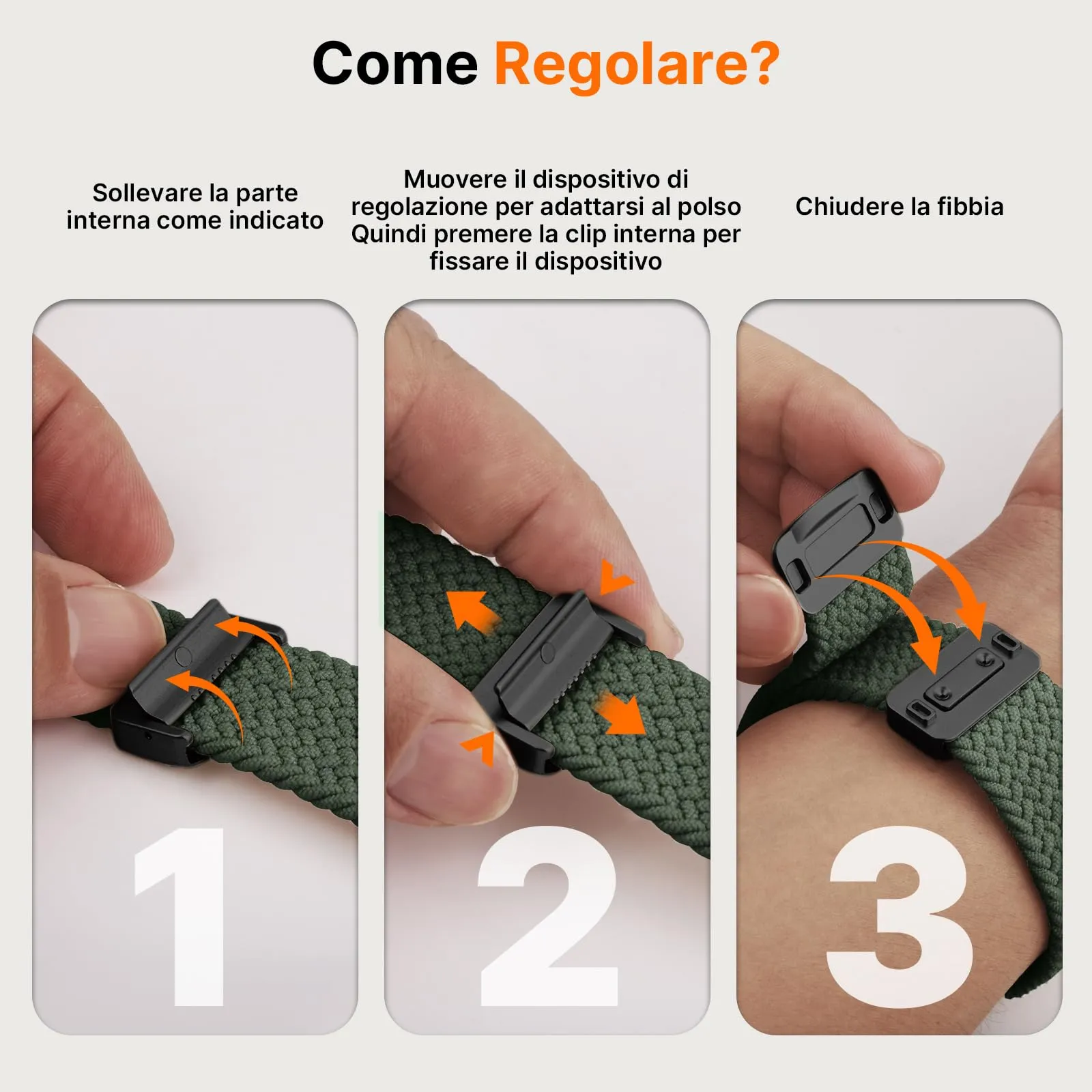 Fullmosa Cinturino Orologio 20mm in Nylon per Samsung Galaxy Watch 7/6/5/4 - immagine 7