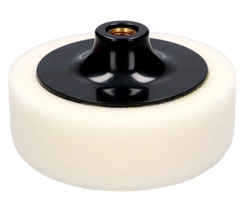 INfloo Set 3 Tamponi Lucidatura Auto 125 mm M14, Spugne Morbida Media Dura per Polish, Compound e Cera - immagine 6