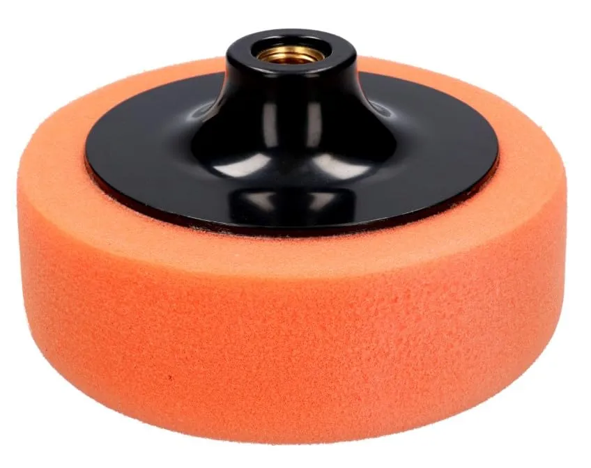 INfloo Set 3 Tamponi Lucidatura Auto 125 mm M14, Spugne Morbida Media Dura per Polish, Compound e Cera - immagine 7