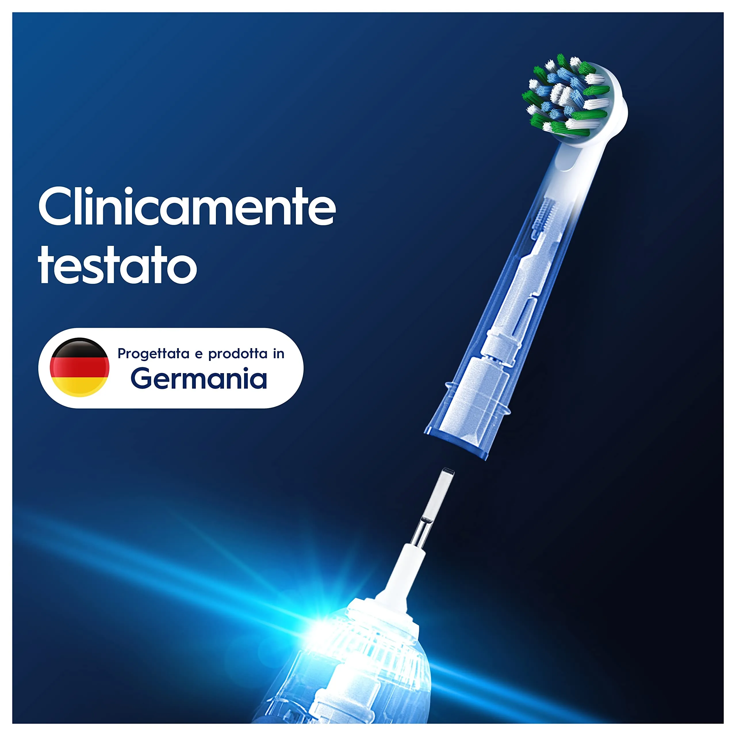 Oral-B Pro Cross Action Testine di Ricambio, Bianche, 10 Ricambi - immagine 7