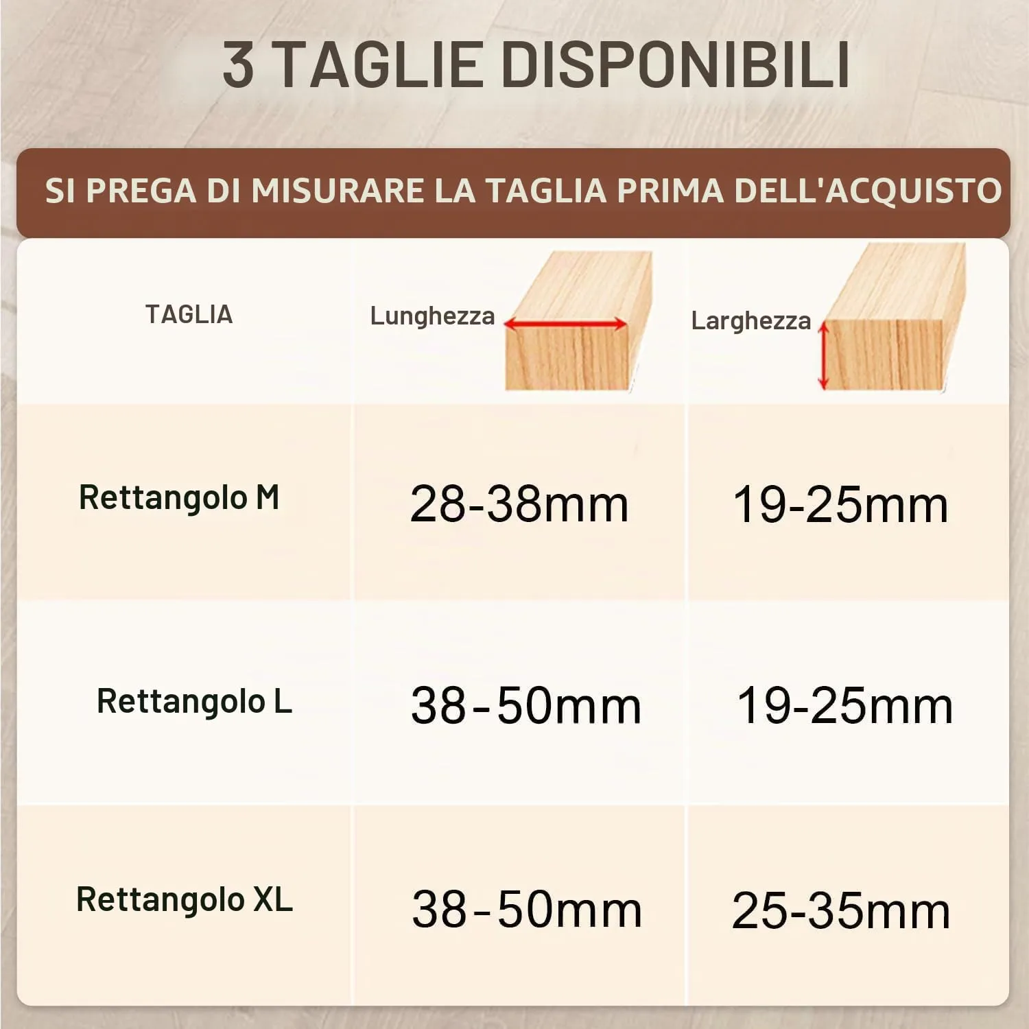 PISAO Gommini per Sedie XL, 24 Pezzi (38–50 mm x 25-35 mm) - immagine 3
