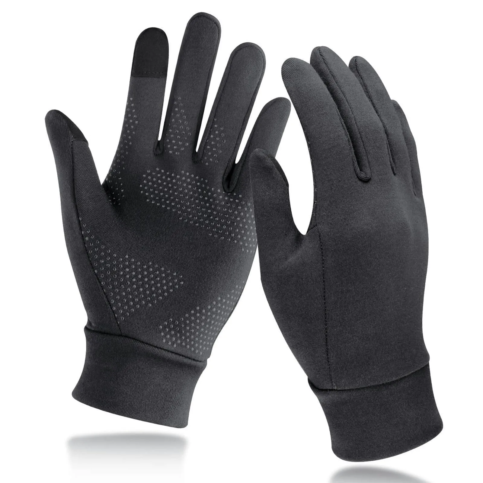 Unigear Guanti Termici Invernali Touchscreen per Uomo e Donna, Grigio Scuro, Taglia L - immagine 1