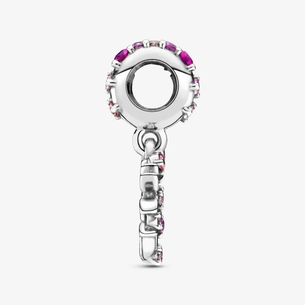 Pandora Icons Pendente Albero Genealogico in Argento Sterling con Zirconia Cubica Rosa, Zaffiro Rosa Sintetico e Rubino Sintetico - immagine 8