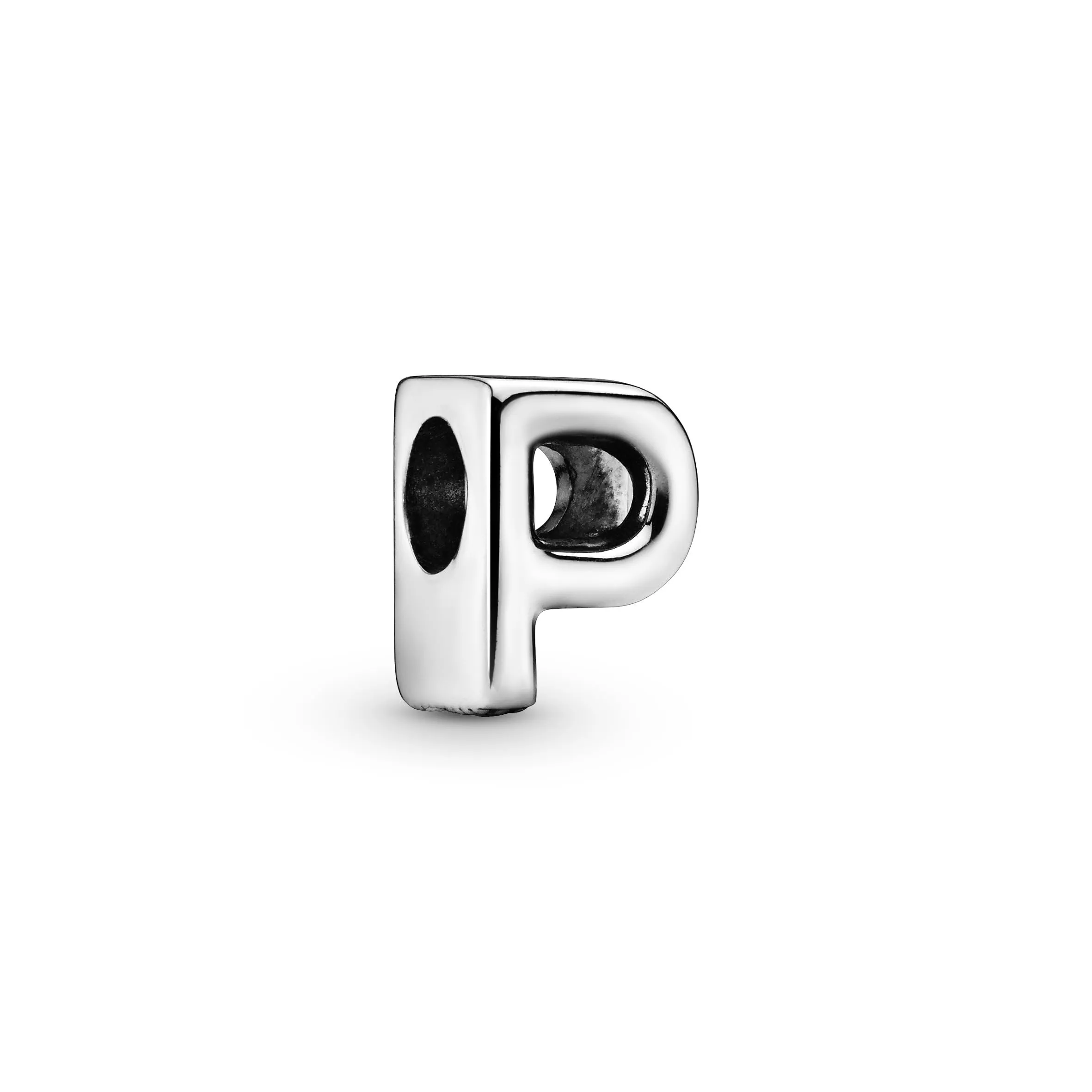 Pandora Moments Lettera P Charm Alfabeto Reversibile in Argento Sterling - immagine 2