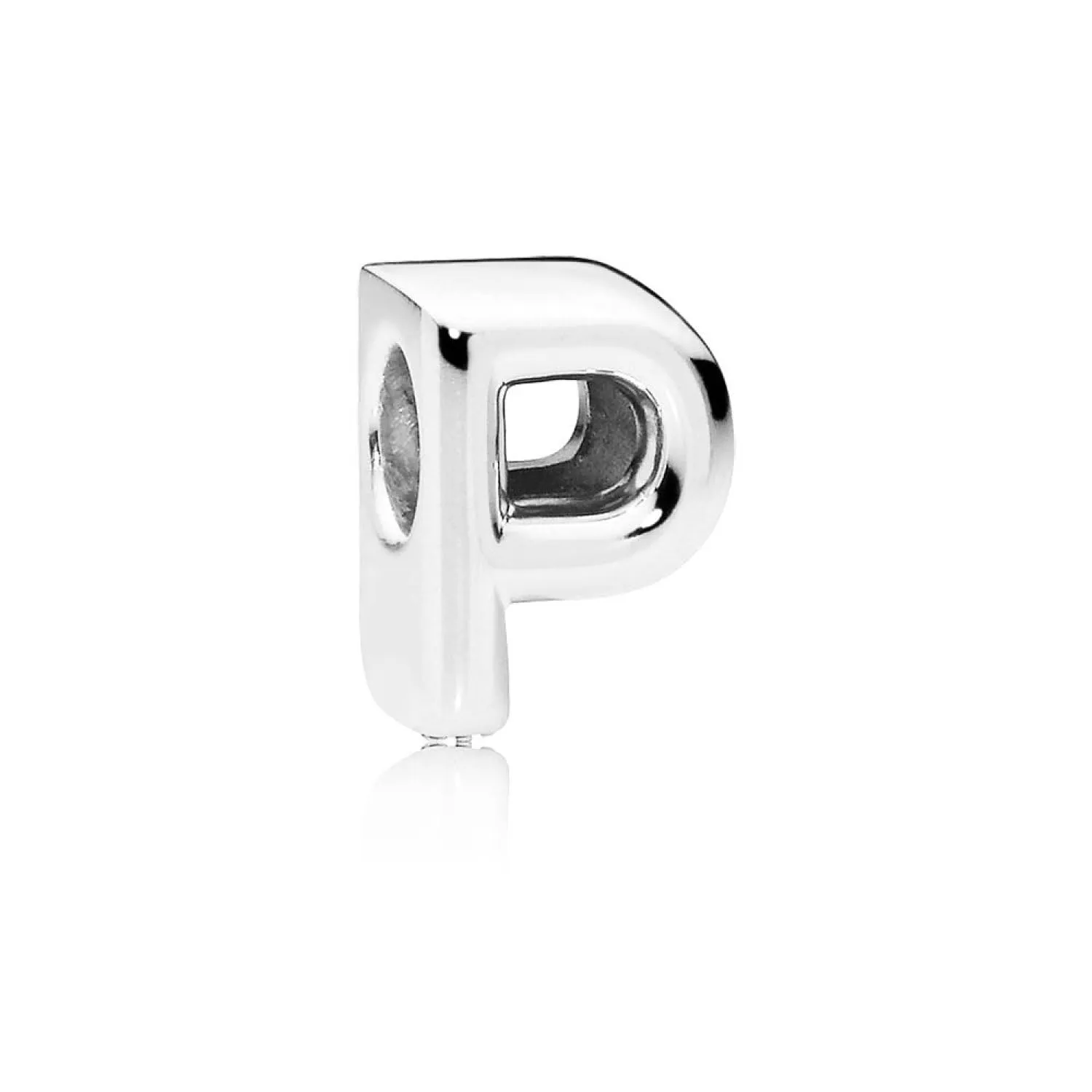 Pandora Moments Lettera P Charm Alfabeto Reversibile in Argento Sterling - immagine 4
