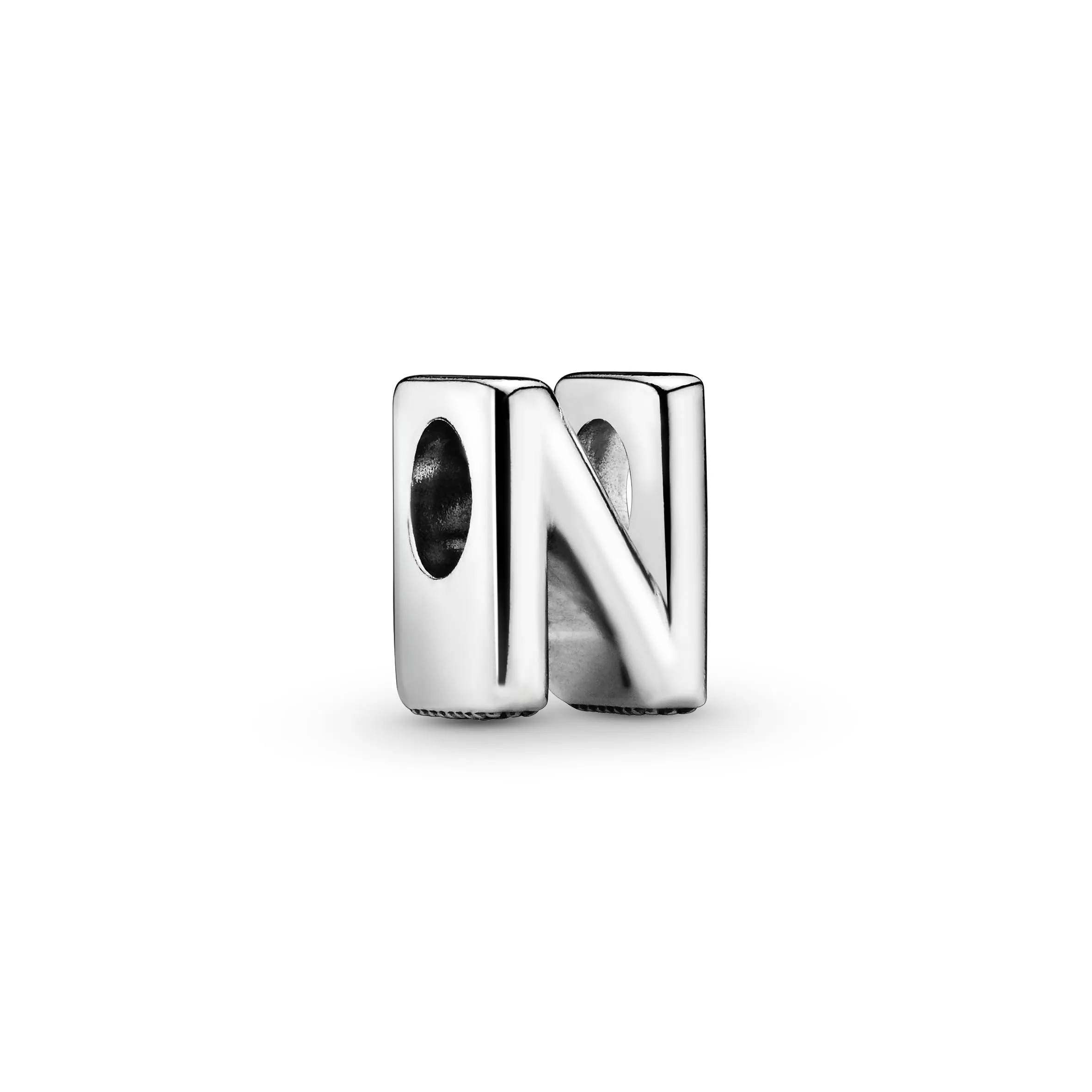 Pandora Moments Lettera N Charm Alfabeto Reversibile in Argento Sterling - immagine 2
