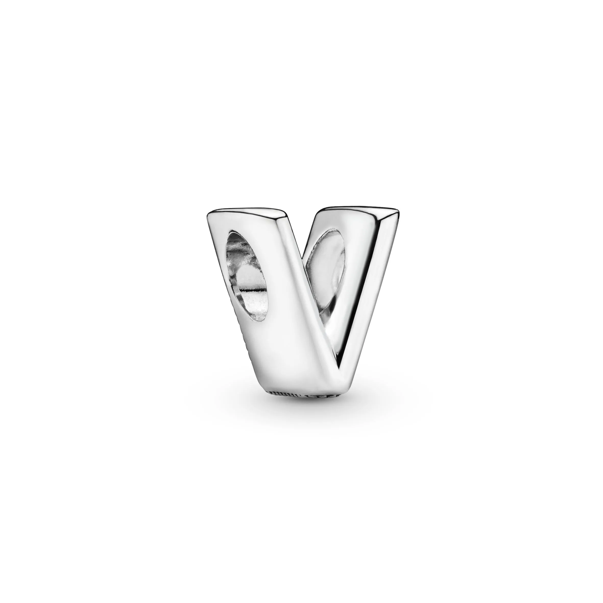 Pandora Moments Lettera V - Charm Alfabeto Reversibile in Argento Sterling - immagine 2