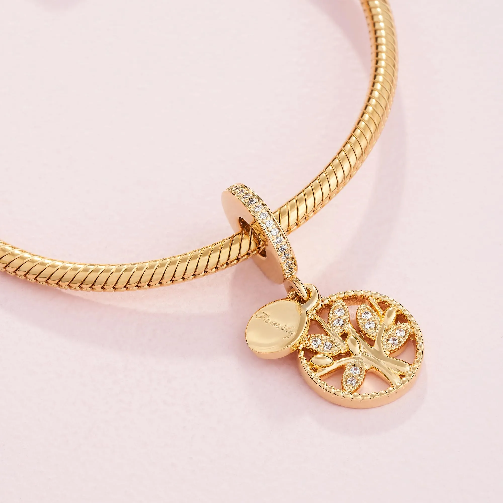 Pandora Icons Pendente Albero Genealogico in Oro 14k con Zirconi Cubici Trasparenti - immagine 4
