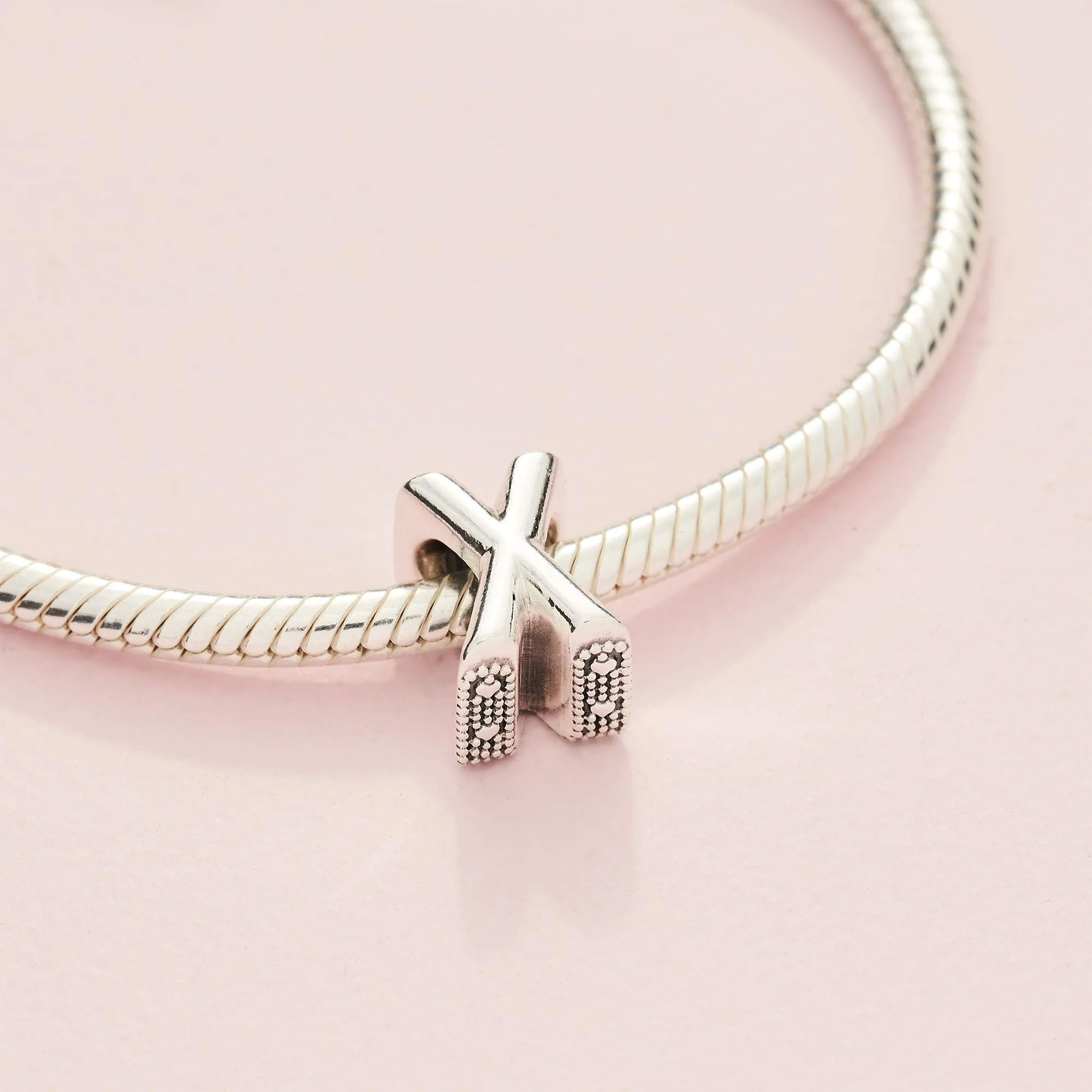 Pandora Ciondolo in argento con lettera X - immagine 4