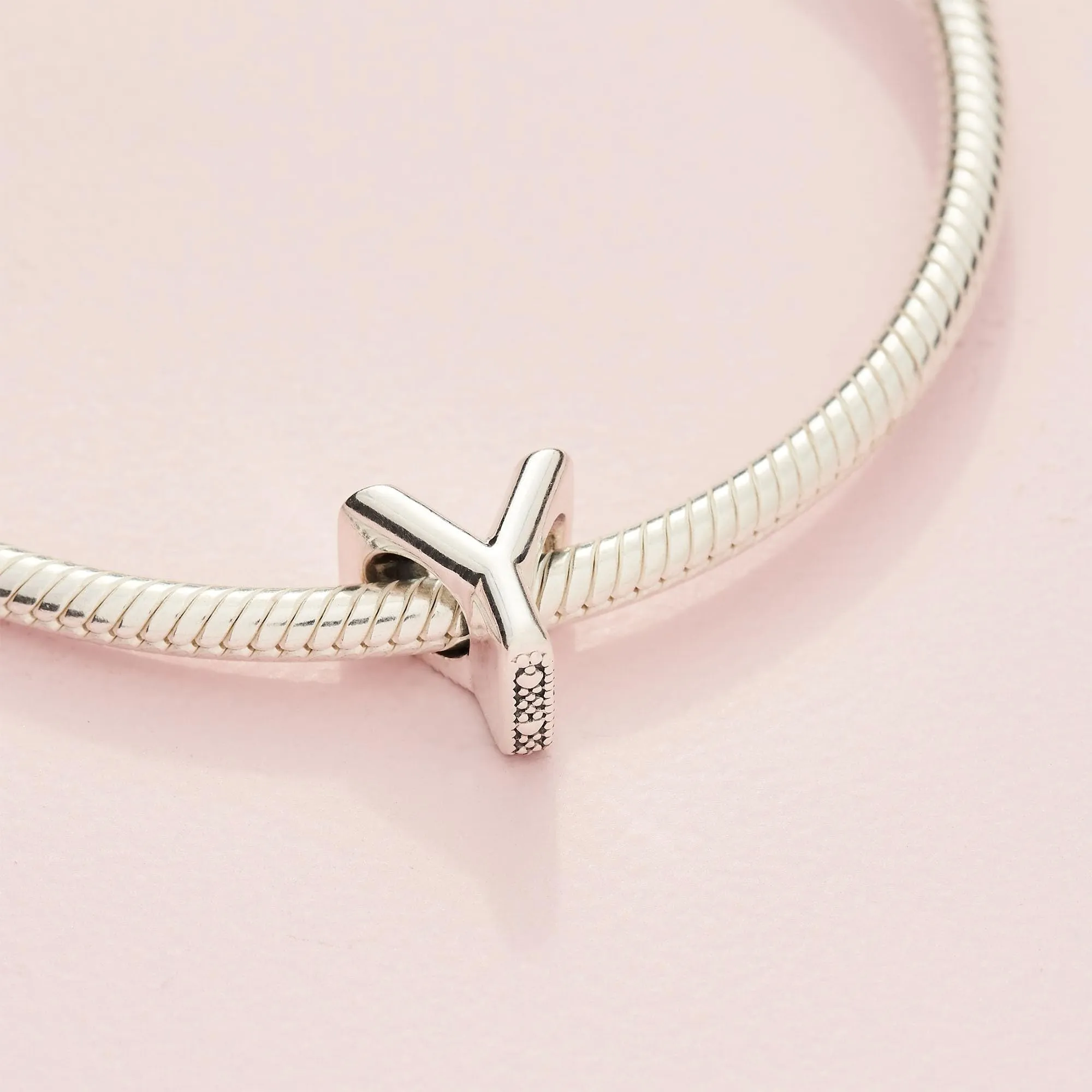 Pandora Silver Letter Y Charm - immagine 5