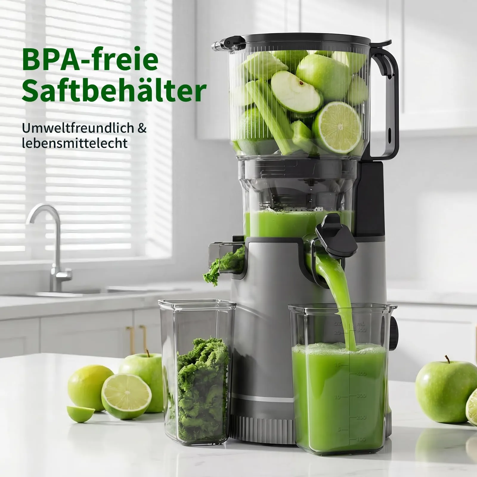 XTKKGFBIR SJ-065 Estrattore Frutta e Verdura, 400W, Bocca XL 152 mm - immagine 7