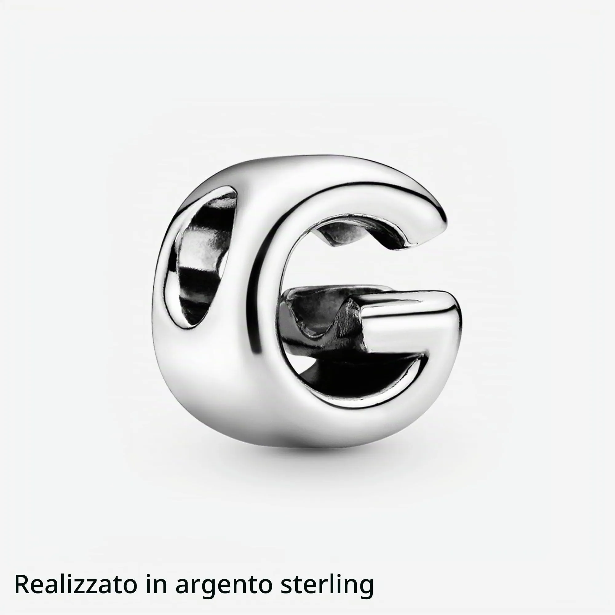 Pandora Moments Lettera G - Charm Alfabeto Reversibile in Argento Sterling - immagine 5