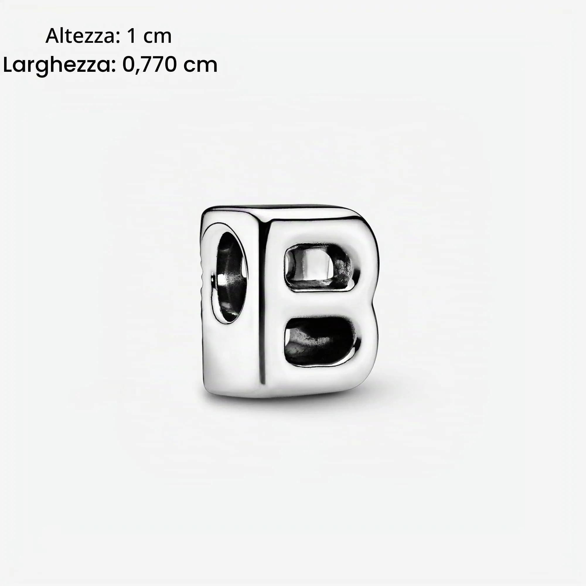 Pandora Buchstabe B Alphabet-Charm 797456 Pendente - immagine 5