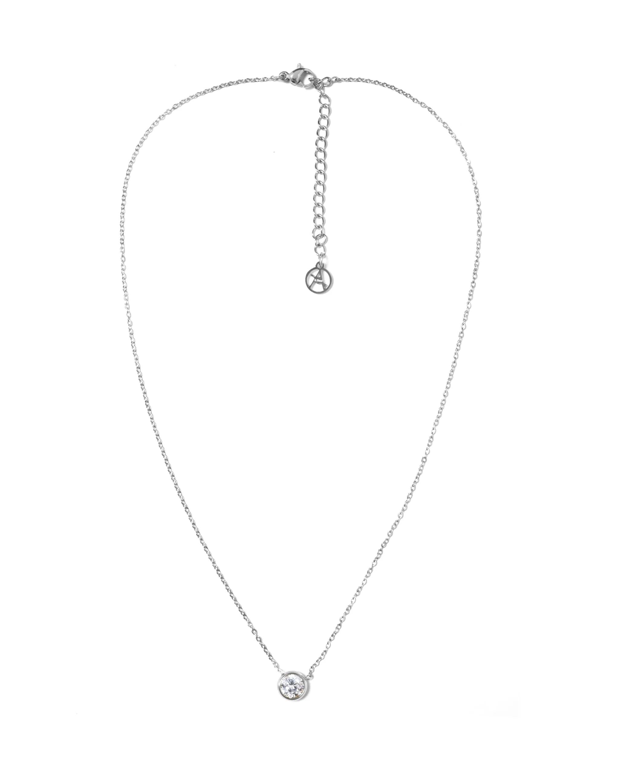 Amorino Collana Donna Punto Luce in Acciaio Inossidabile, Argento - immagine 6