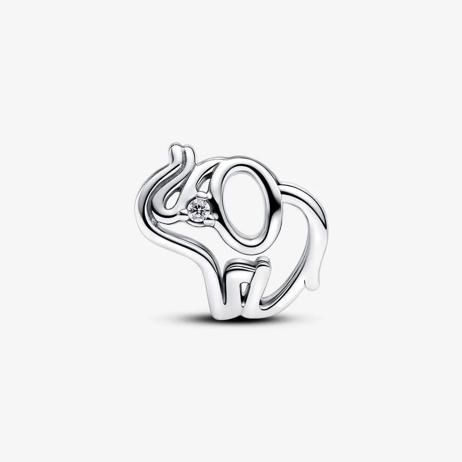 Pandora Ciondolo Elefante Moments in Argento Sterling con Zirconia Cubica Trasparente - immagine 7