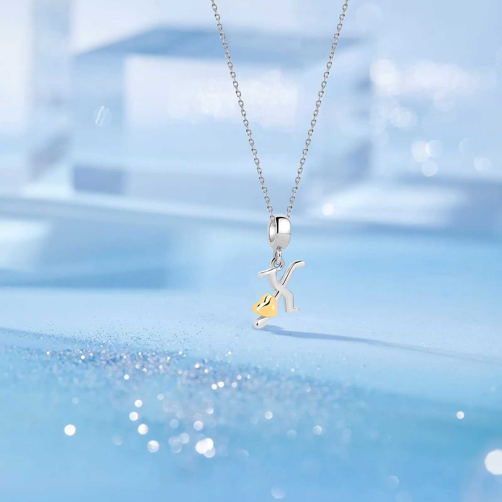 XWN Lettera Bead Charm Alfabeto in Argento Sterling 925 con Cubic Zirconia per Braccialetti e Collane Europee - immagine 4