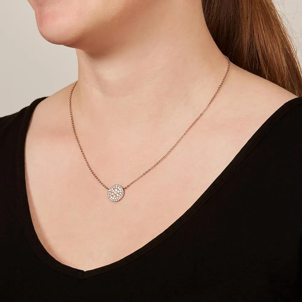 Fossil Collana Donna in Acciaio Inossidabile e Madreperla, Rosa e Oro Rosa, JF01740791 - immagine 3