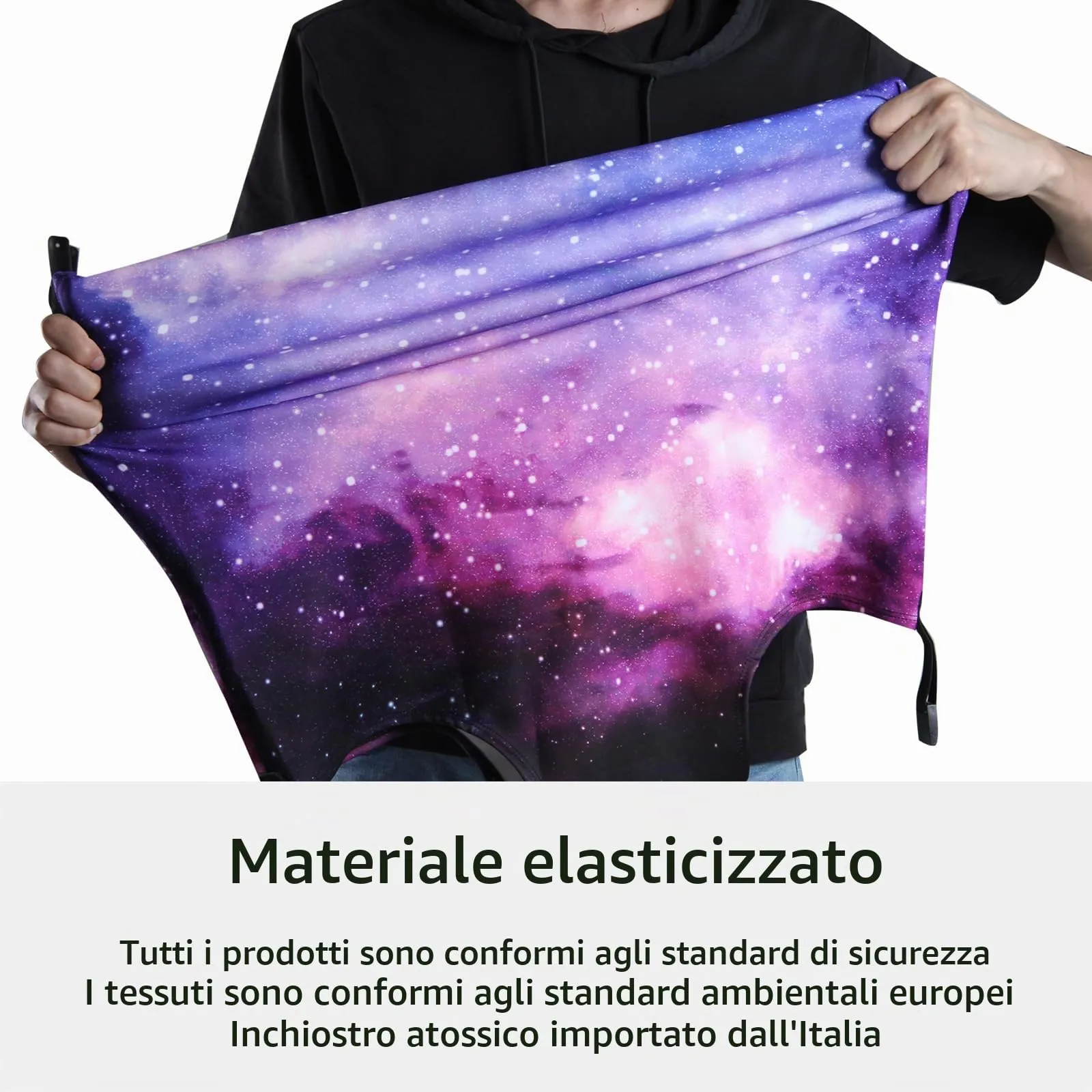 OrgaWise Copri Valigia 25-28 pollici con Etichetta per Bagaglio, Galassia, L - immagine 5
