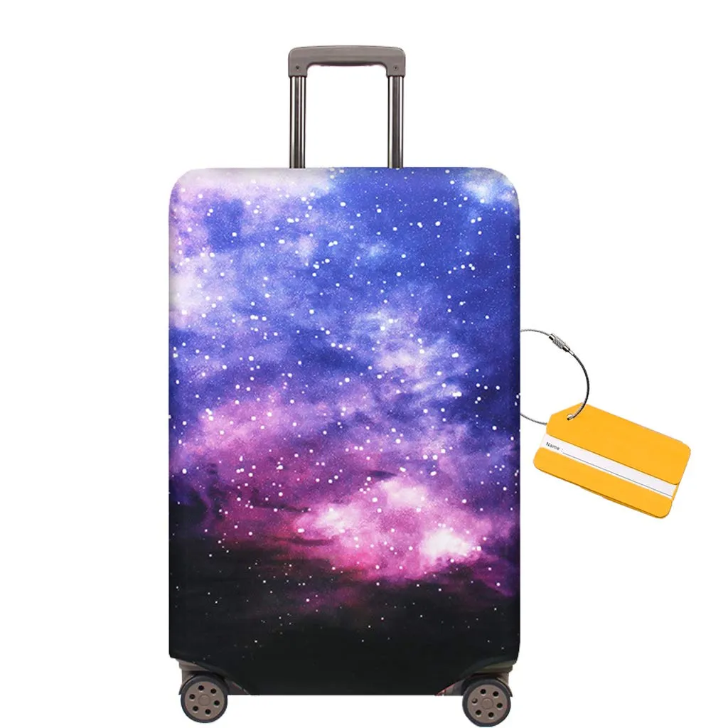 OrgaWise Copri Valigia 22-24 pollici con Etichetta per Bagaglio, Galassia, M - immagine 1