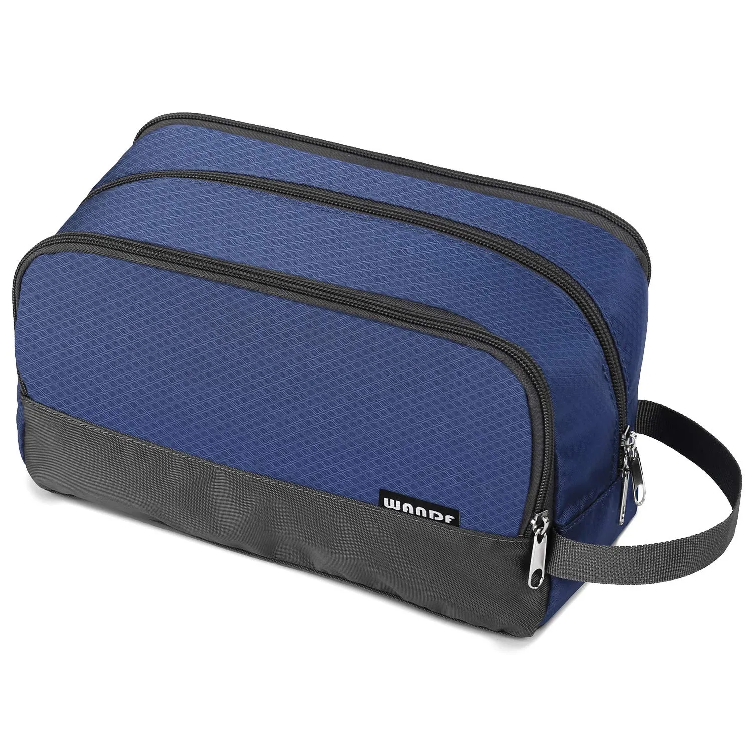 WANDF Borsa da toilette e cosmetici in nylon leggero, Blu Reale - immagine 1