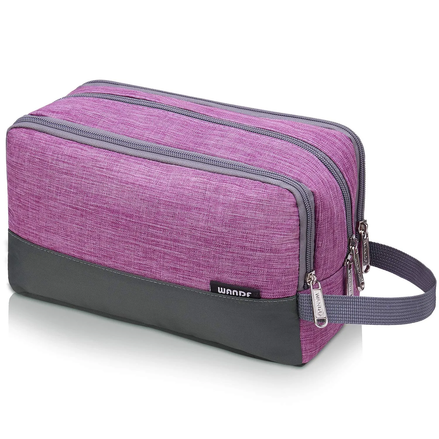 WANDF Borsa da toilette in Nylon Leggero, Denim Purple - immagine 1
