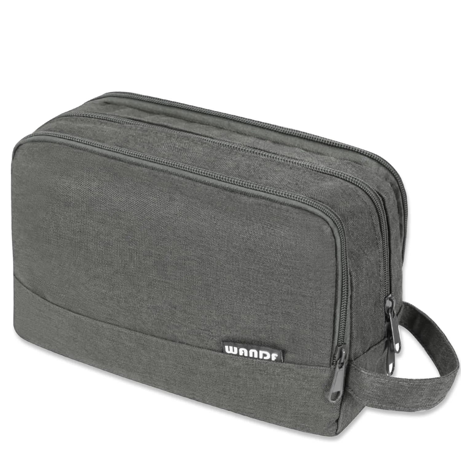 WANDF Borsa da toilette per uomo e donna, A-Denim Pure Grey - immagine 1