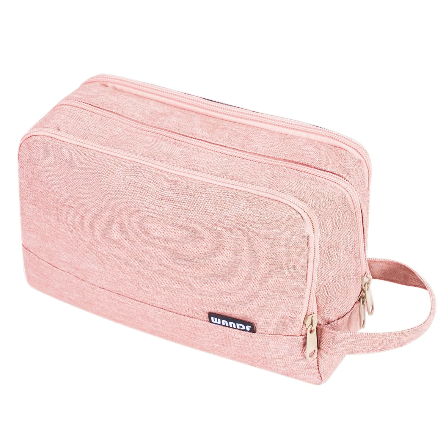 WANDF Borsa da toilette per uomo e donna, A-Denim Pure Pink - immagine 1
