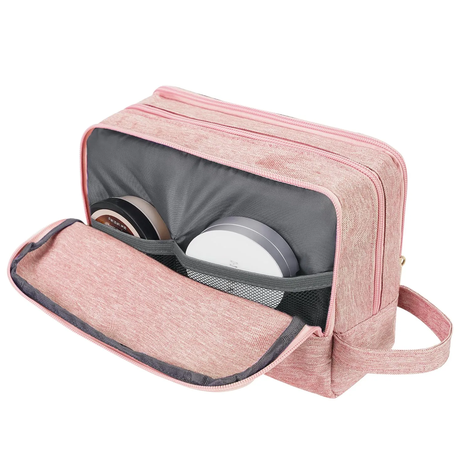 WANDF Borsa da toilette per uomo e donna, A-Denim Pure Pink - immagine 3
