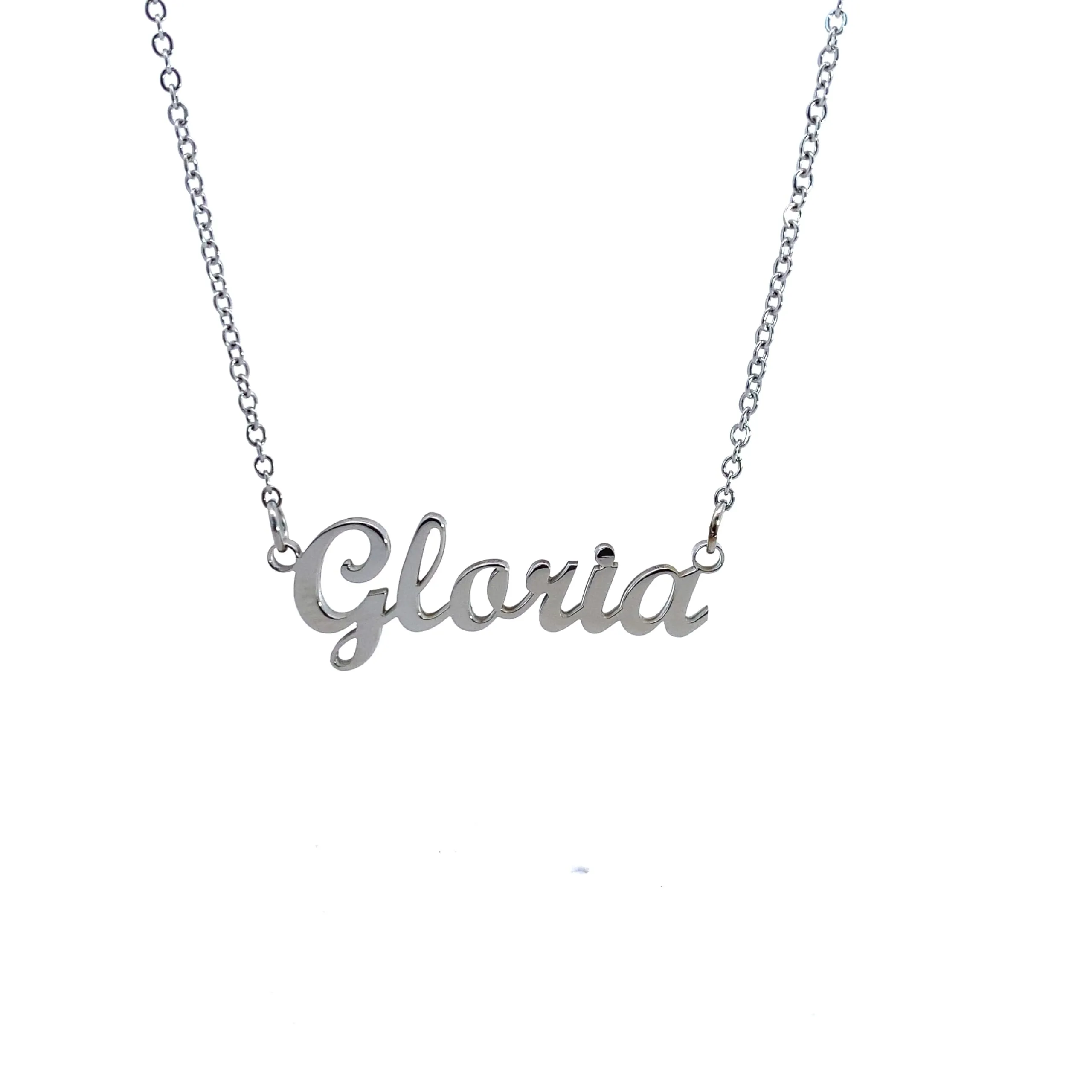 10:10 Collana Donna Nome Personalizzato Gloria in Acciaio Inox Anallergico - immagine 1