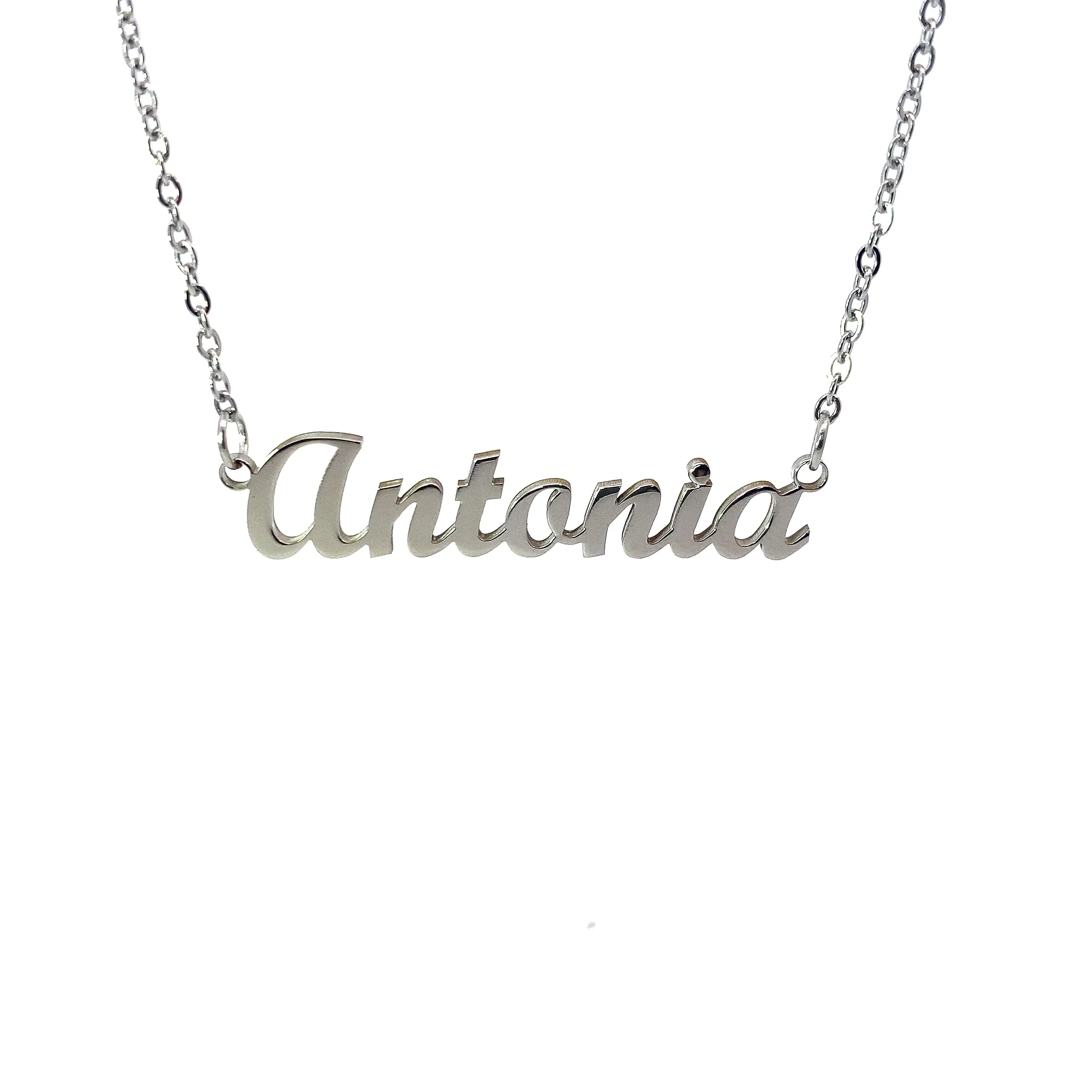 10:10 Collana Donna Nome Personalizzato in Acciaio Inox (Antonia) - immagine 1