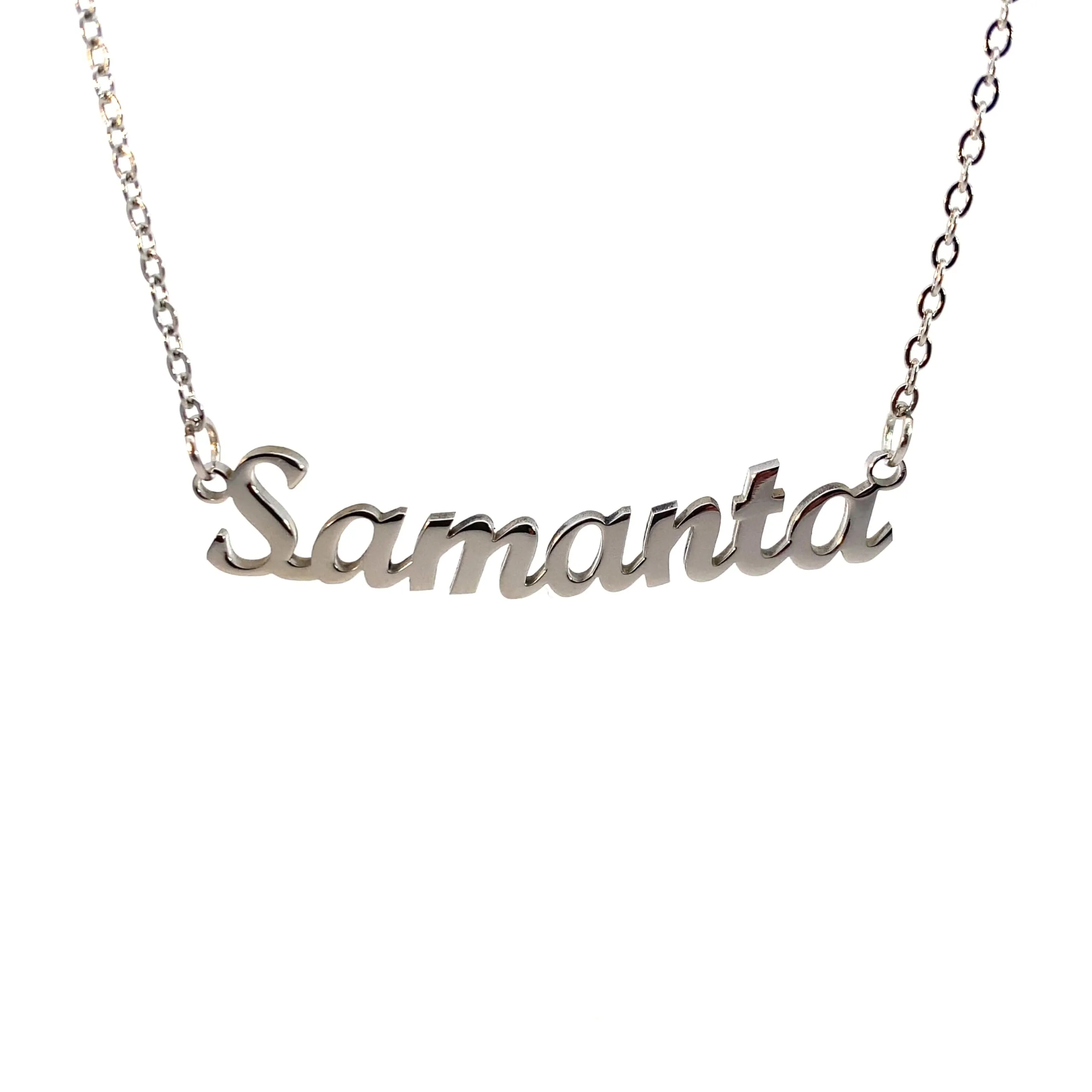 10:10 Collana Donna Nome Personalizzato Samanta in Acciaio Inox Anallergico - immagine 1
