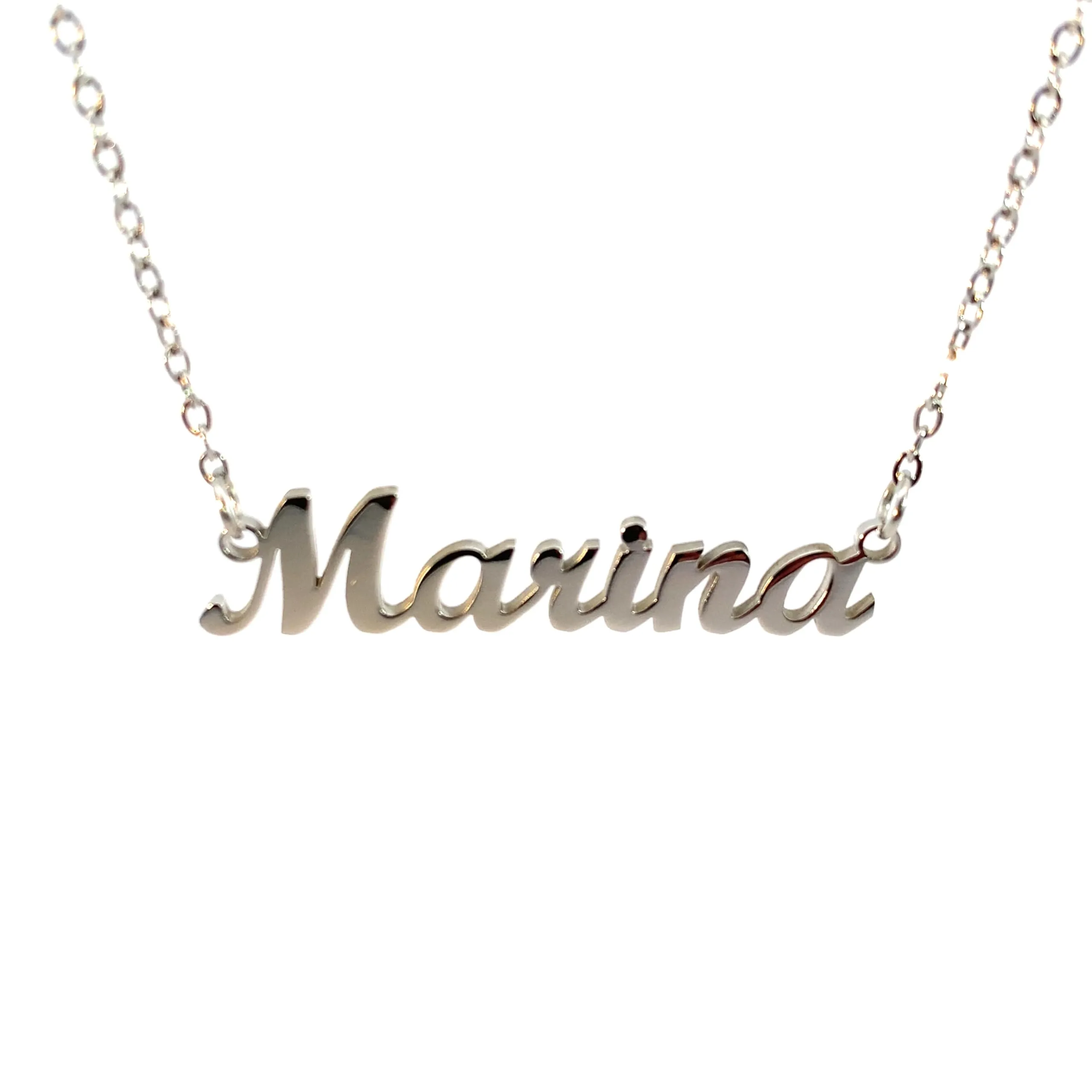10:10 Collana Donna Nome Personalizzato in Acciaio Inox (Marina) - immagine 1