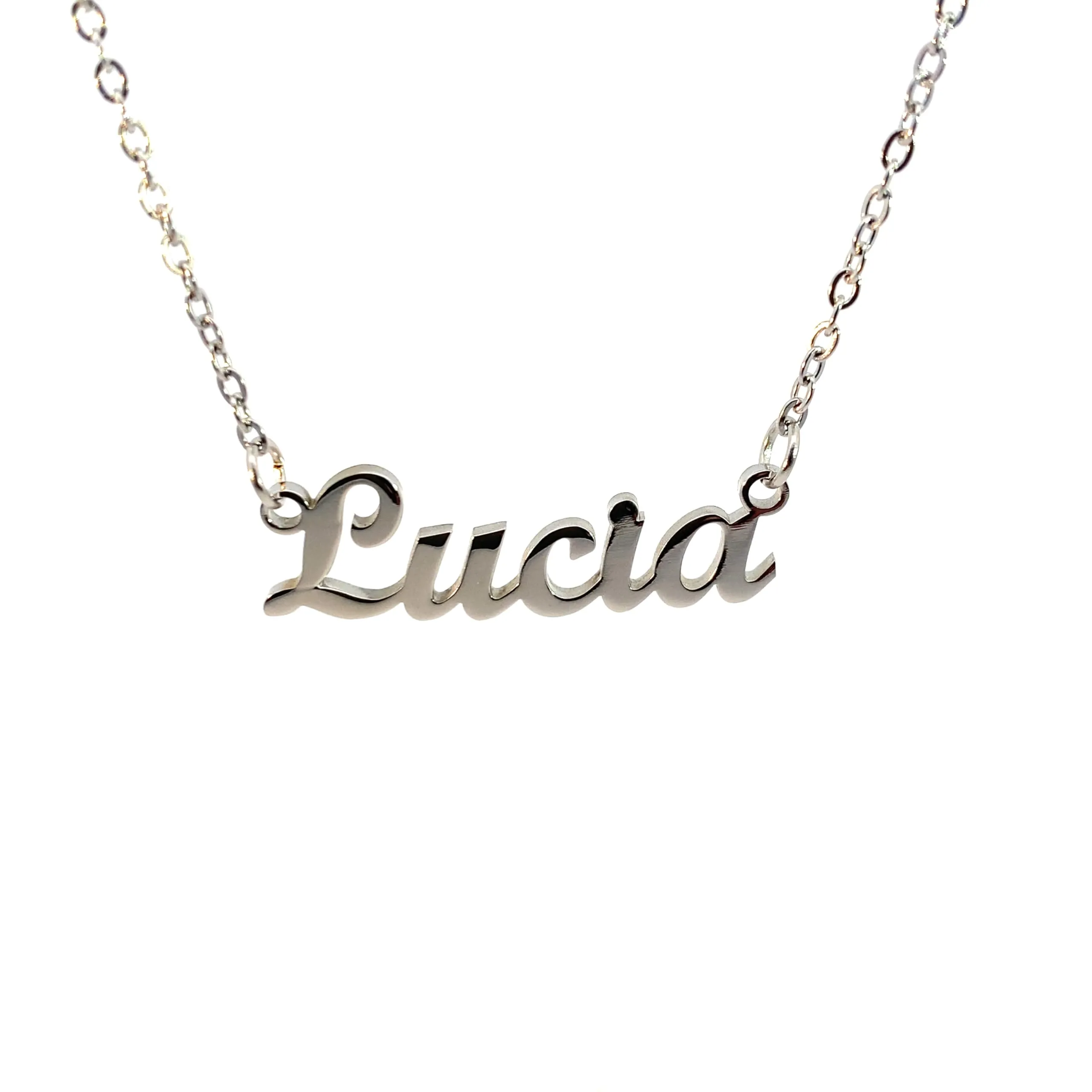 10:10 Collana Donna Nome Personalizzato in Acciaio Inox (Lucia) - immagine 1