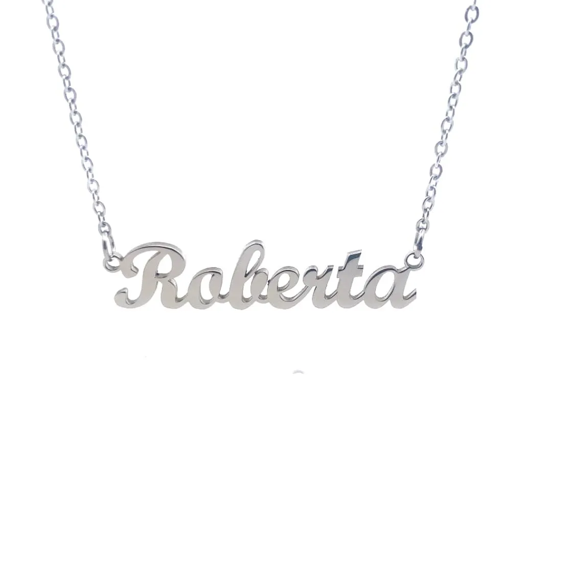 10:10 Collana Donna Nome Personalizzato Roberta in Acciaio Inox Anallergico - immagine 1