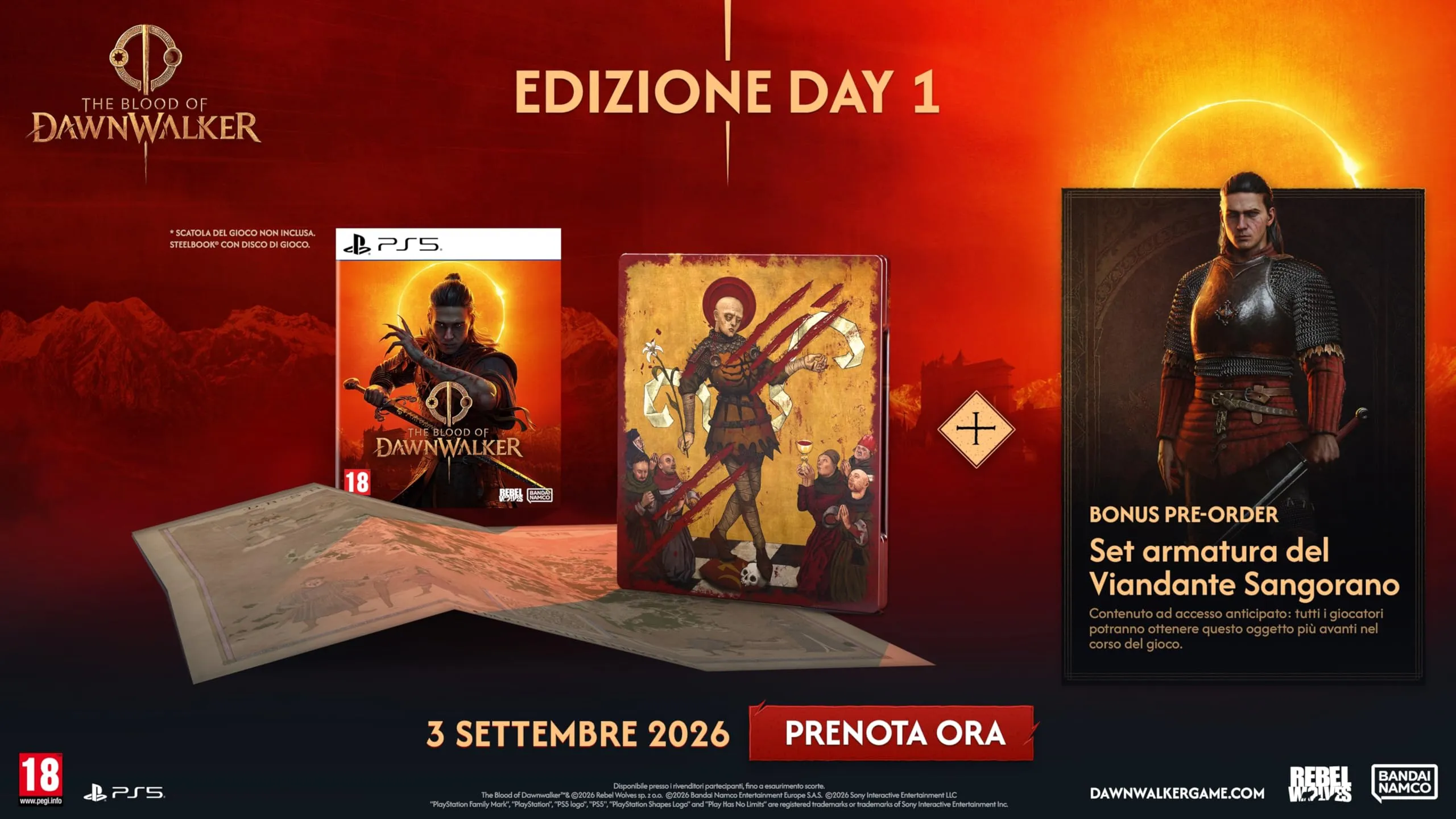 The Blood of Dawnwalker Day 1 Edition + Bookmark PS5 - immagine 2