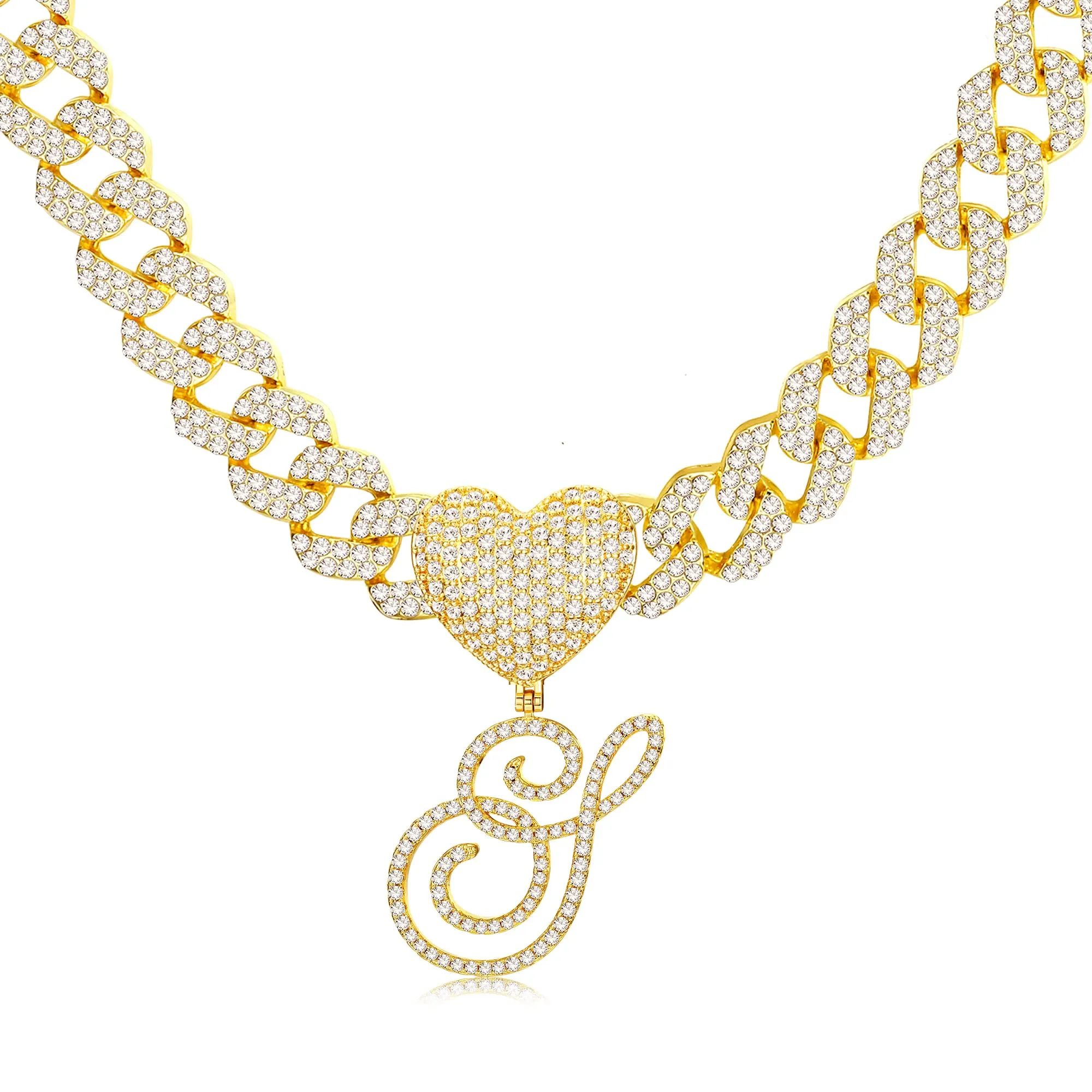 BodyBonita Collana Iniziale Placcata in Oro con Ciondolo Lettera A per Donna - immagine 1